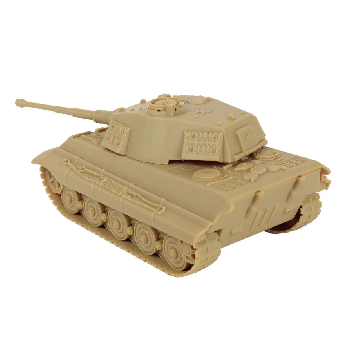 BMC WW2 German King Tiger Tank - Tan 1:32 Vehicle for Plastic Army Men - Image 3