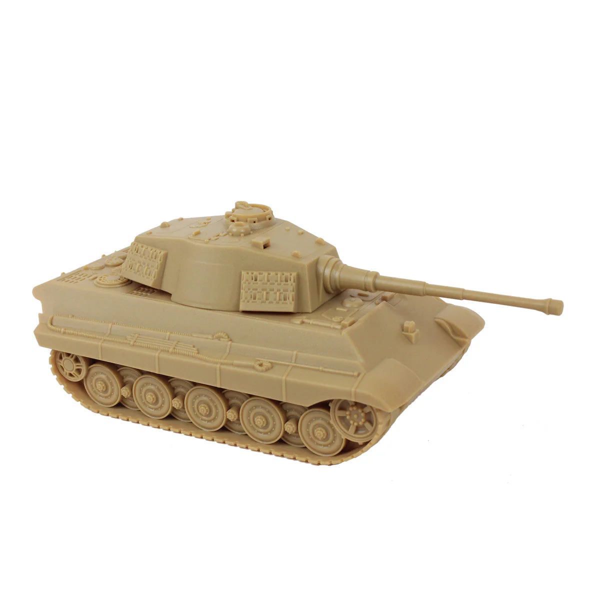 BMC WW2 German King Tiger Tank - Tan 1:32 Vehicle for Plastic Army Men - Image 5