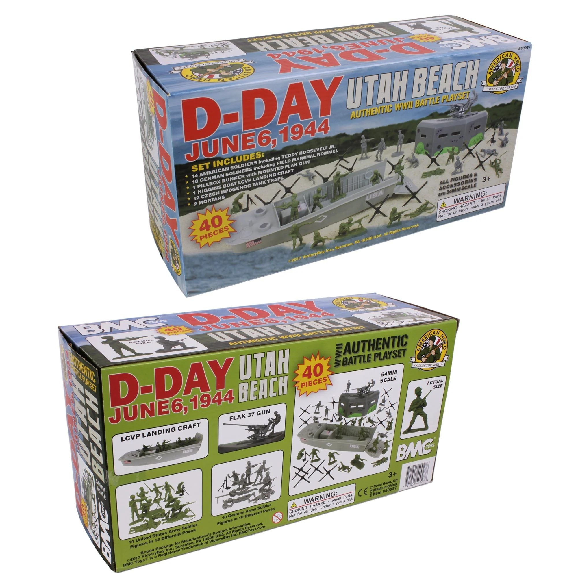 BMC WW2 D-Day Plastic Army Men - Utah Beach 40pc Soldier Figures Playset - Image 7