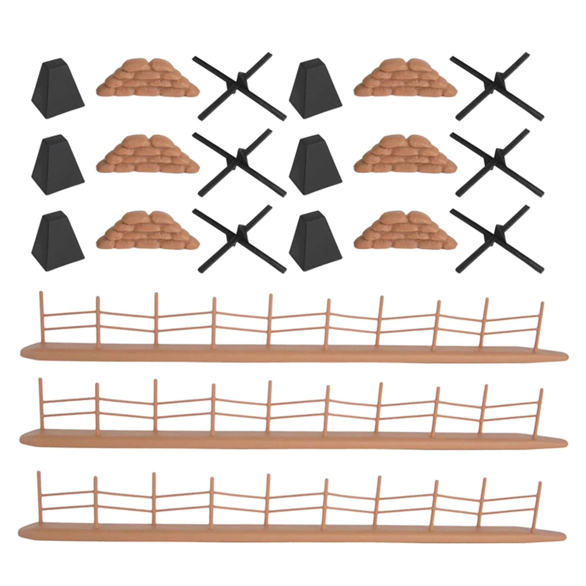 BMC WW2 Atlantic Wall Fortifications - 21pc Plastic Army Men Accessories - Image 2