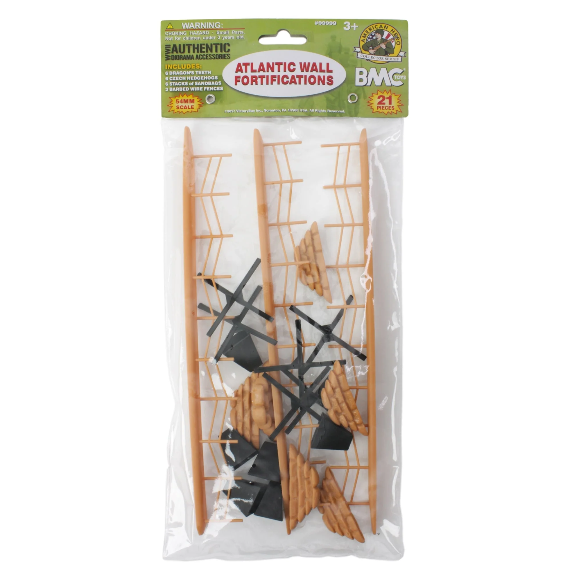 BMC WW2 Atlantic Wall Fortifications - 21pc Plastic Army Men Accessories - Image 4