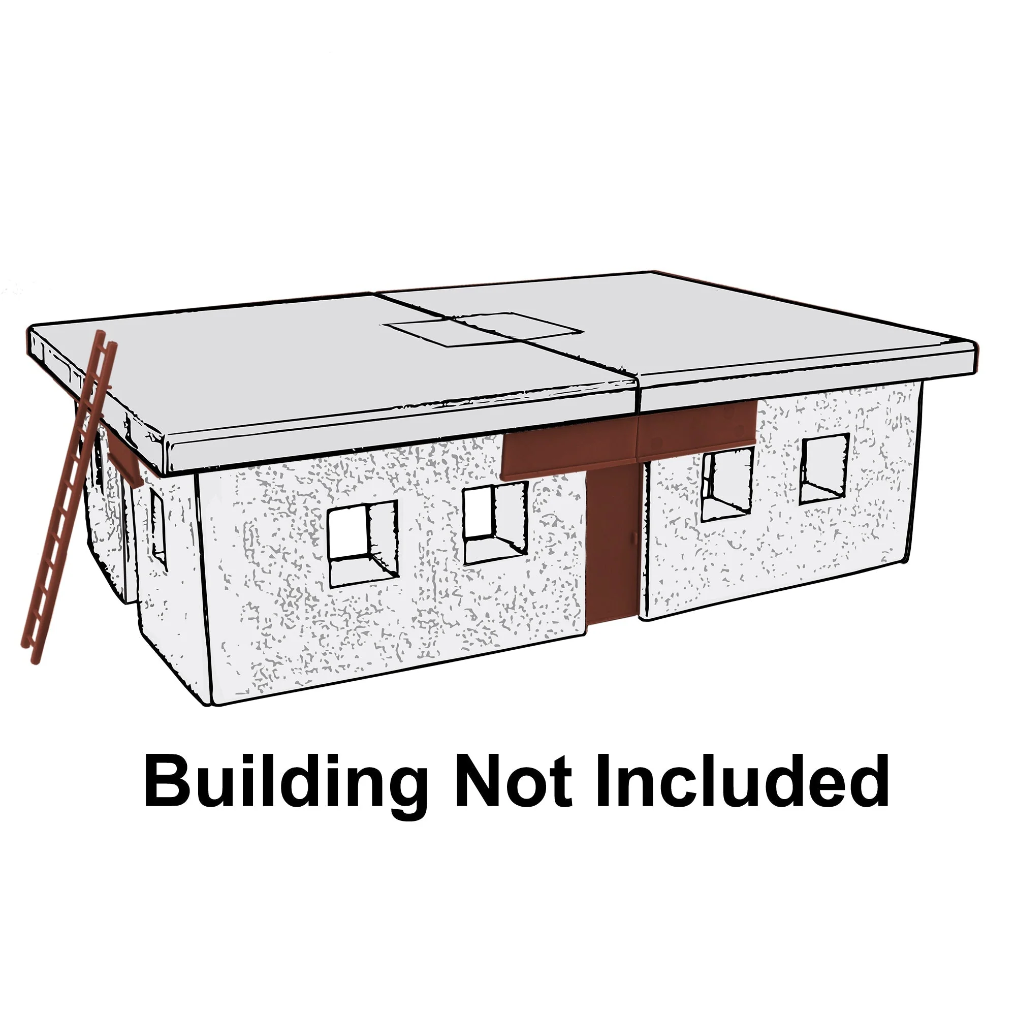 BMC WW2 Bunker Doors - Brown Plastic Army Men Blockhouse Building Accessories - Image 3
