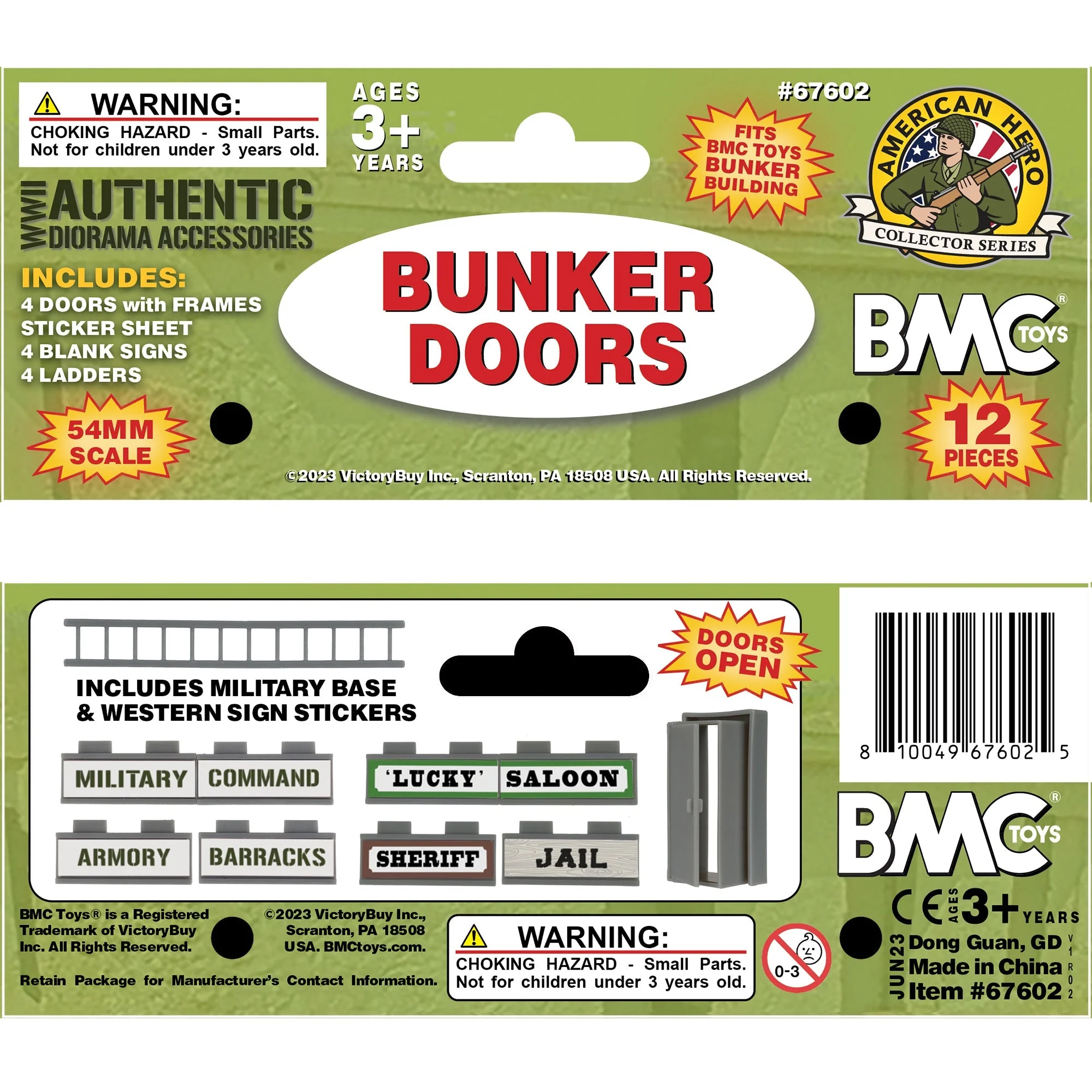 BMC WW2 Bunker Doors - Gray Plastic Army Men Blockhouse Building Accessories - Image 7