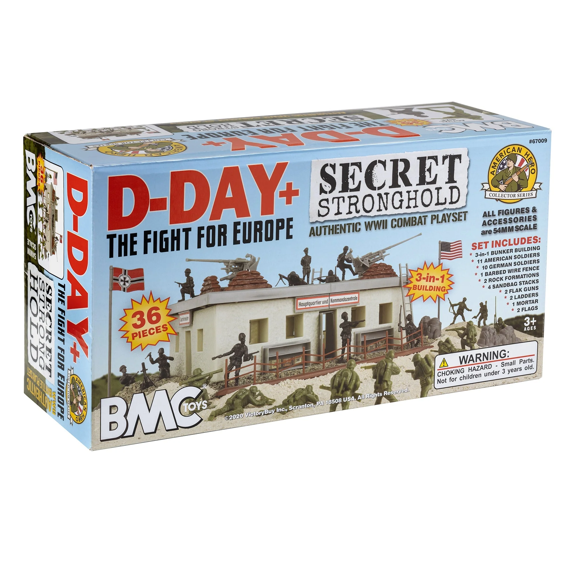 BMC WW2 Secret Stronghold - 36pc Plastic Army Men German Bunker Playset - Image 16