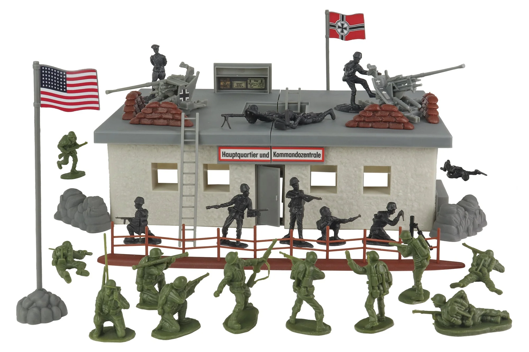 BMC WW2 Secret Stronghold - 36pc Plastic Army Men German Bunker Playset - Image 3