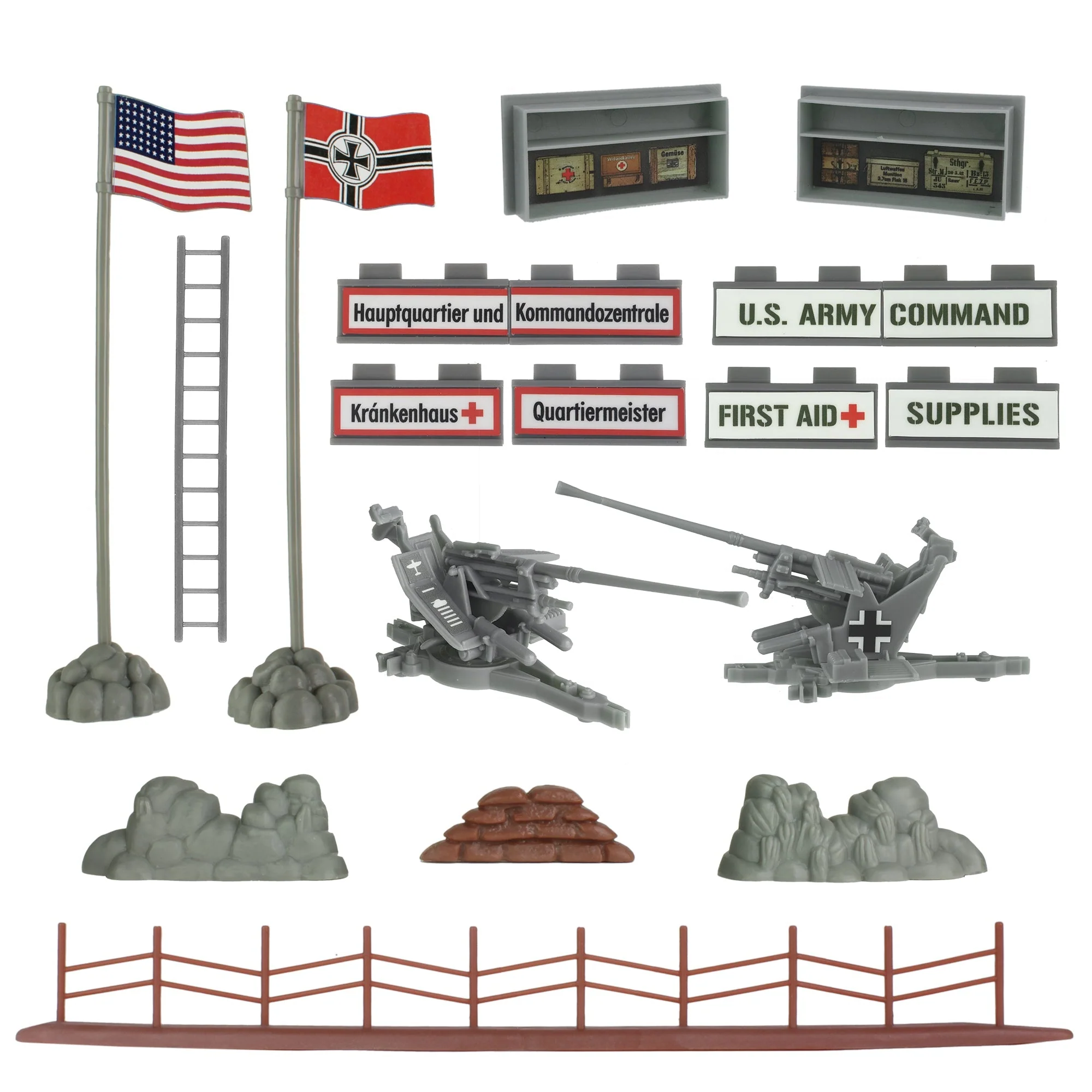 BMC WW2 Secret Stronghold - 36pc Plastic Army Men German Bunker Playset - Image 9