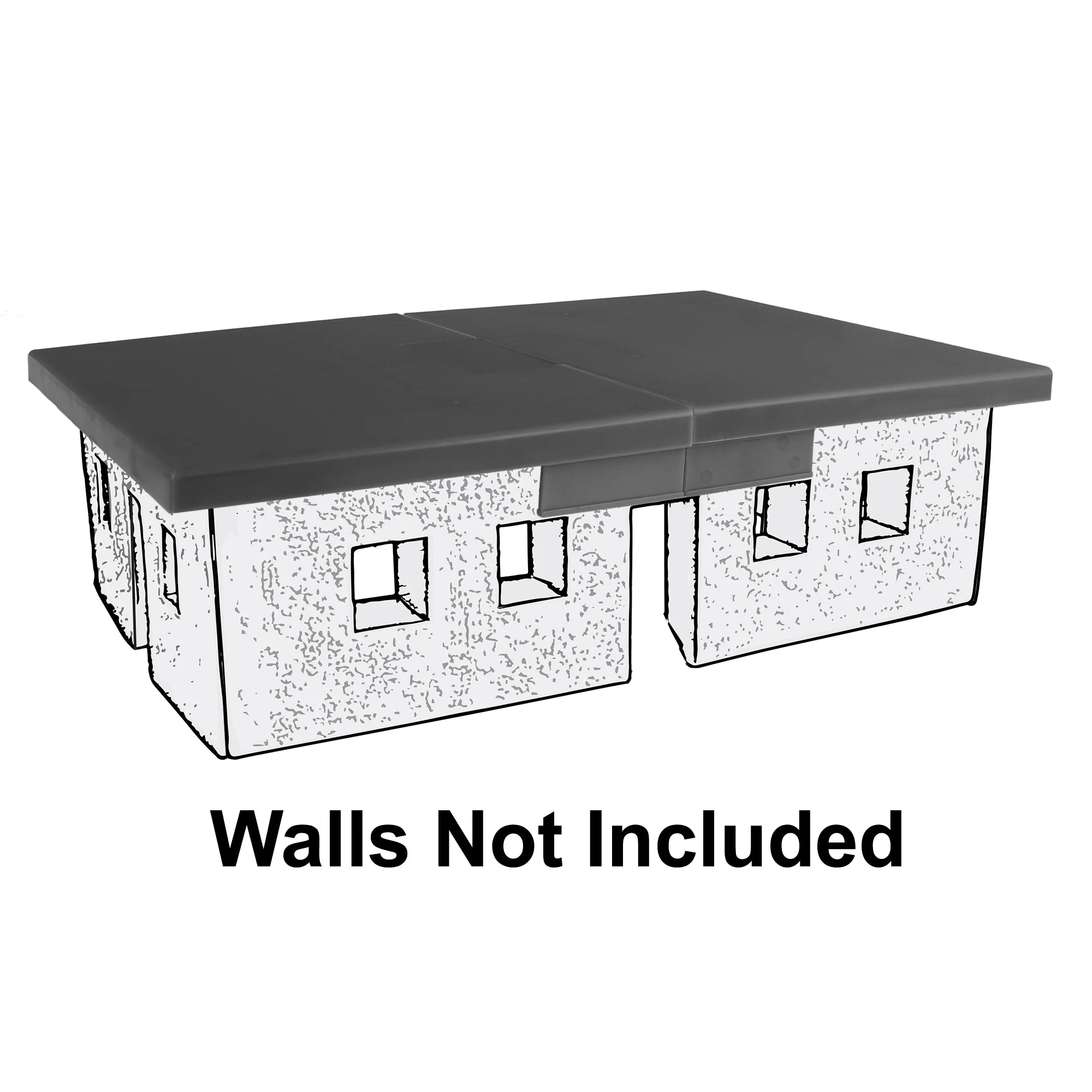 BMC WW2 Blockhouse Roof - Plastic Army Men Playset Building Accessory - Image 2