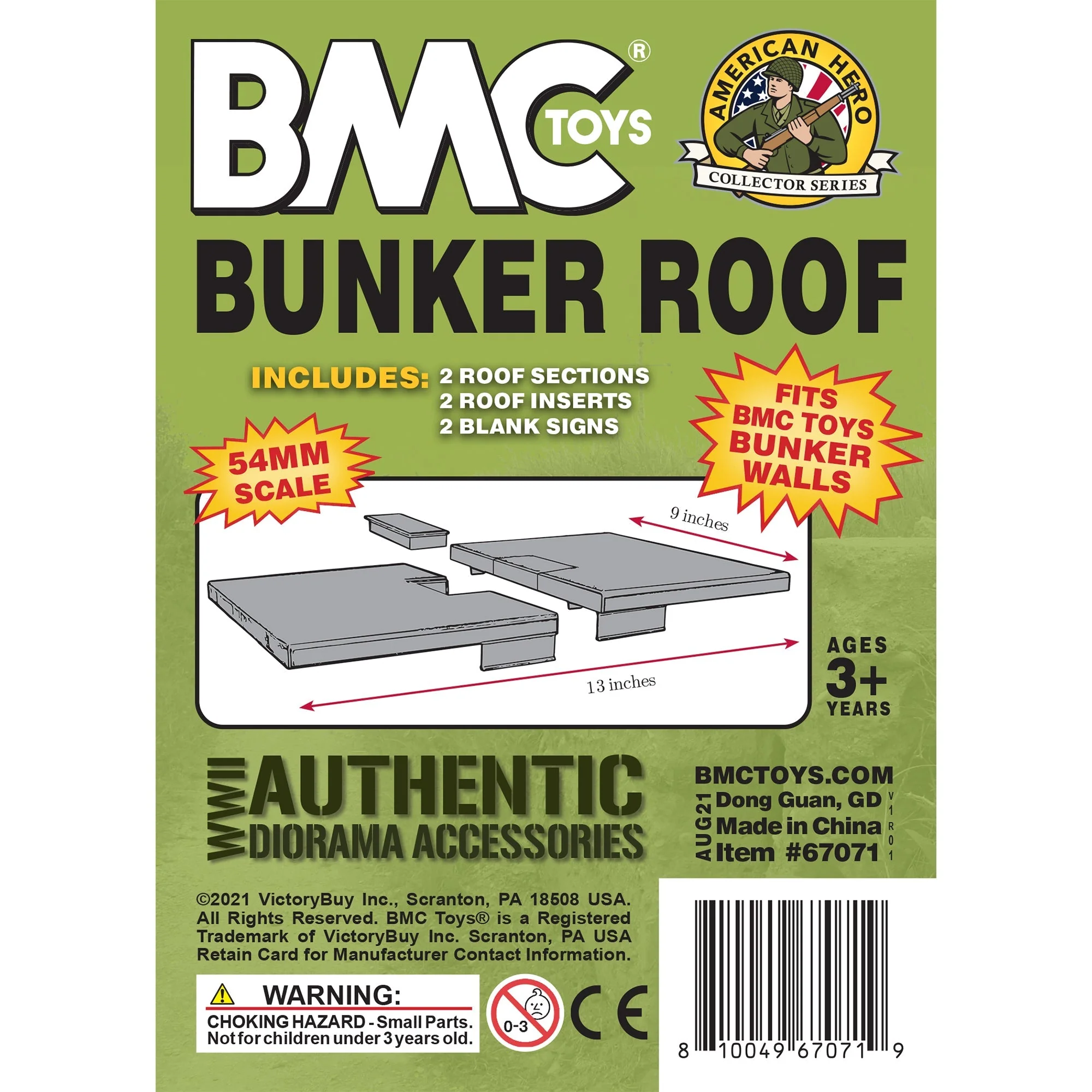 BMC WW2 Blockhouse Roof - Plastic Army Men Playset Building Accessory - Image 4