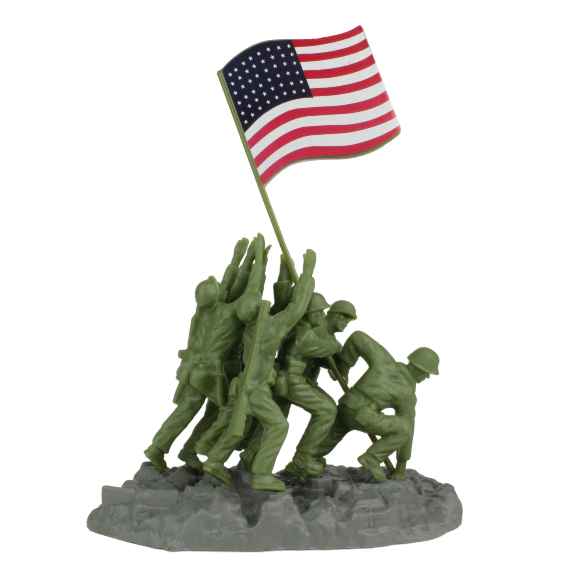 BMC WW2 Iwo Jima Plastic Army Men - 32 American and Japanese Soldier Figures - Image 4
