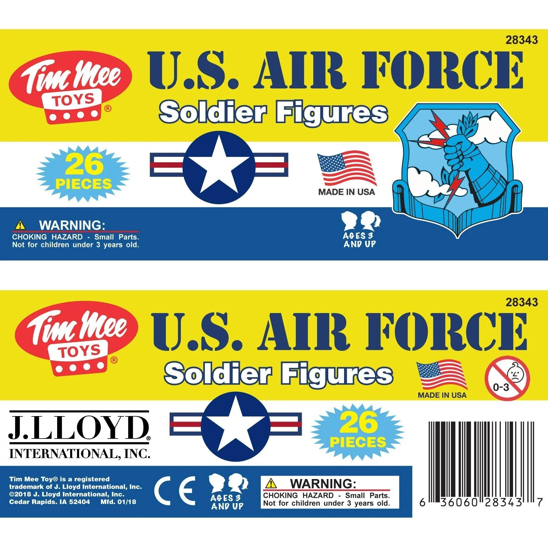 TimMee AIR FORCE Plastic Army Men - Green & Tan 26pc Toy Soldier Figures US Made - Image 7
