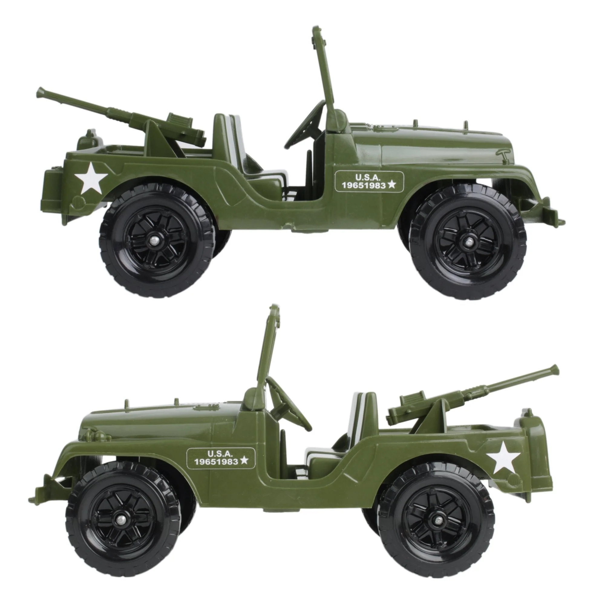 TimMee Recon Patrol M38 Military 4x4 - Olive Green Action Figure Size - USA Made - Image 4