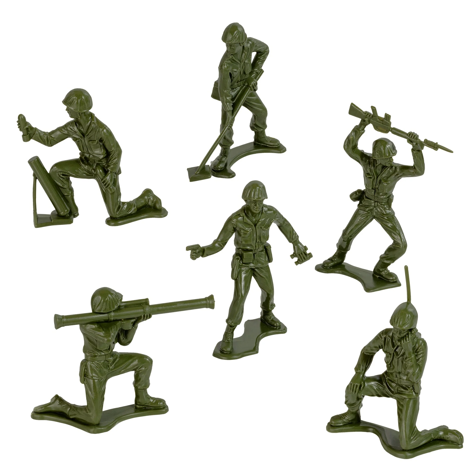 TimMee Big Military Dump Truck with 6pc Jumbo Army Men Olive Green - USA Made - Image 4