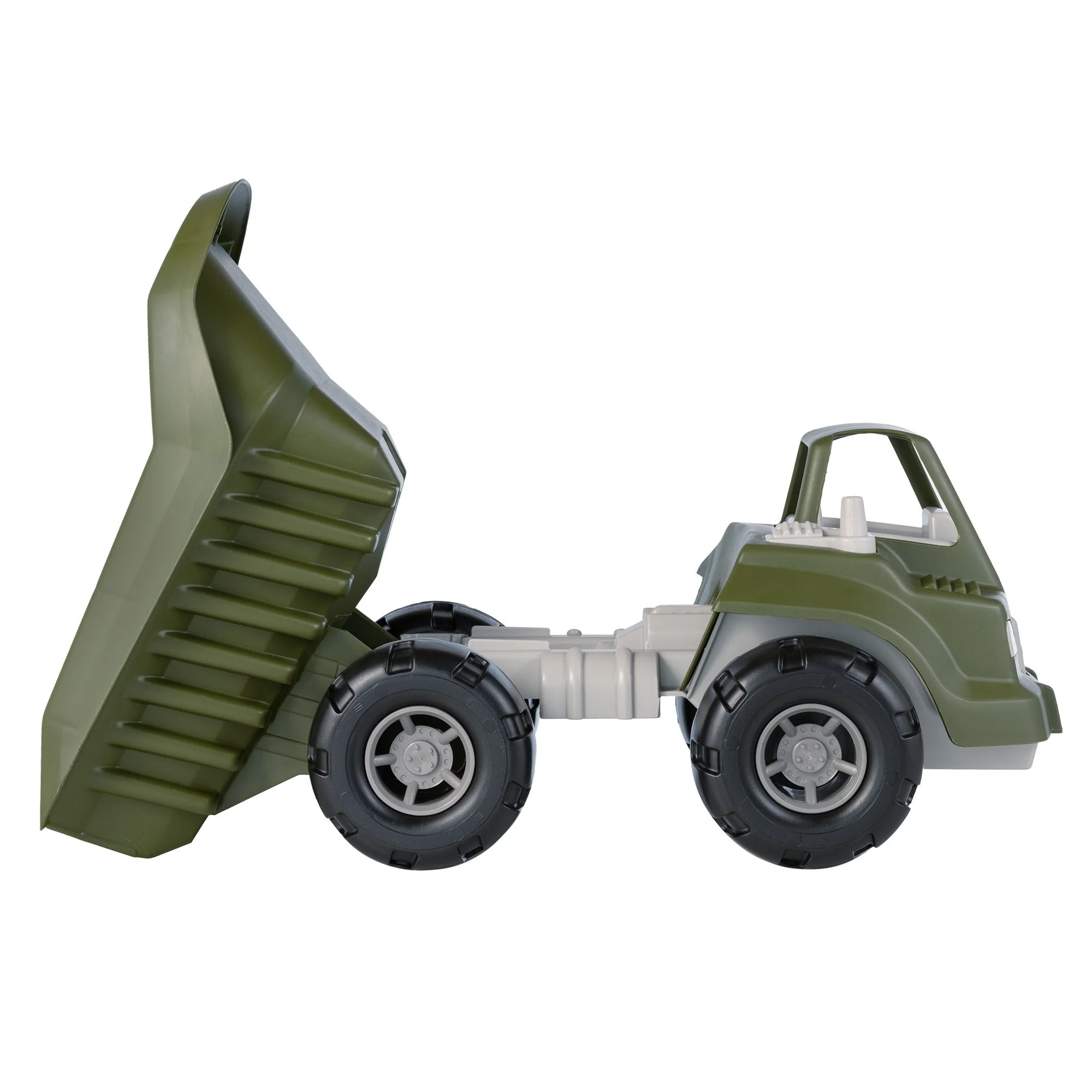 TimMee Big Military Dump Truck with 6pc Jumbo Army Men Olive Green - USA Made - Image 5