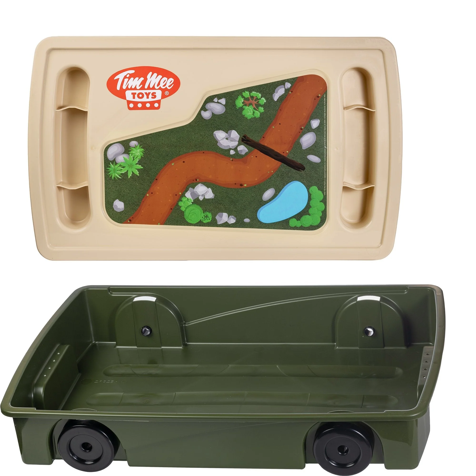 Tim Mee Toy Giant Underbed Storage Container with Wheels & Play Surface US Made - Image 3