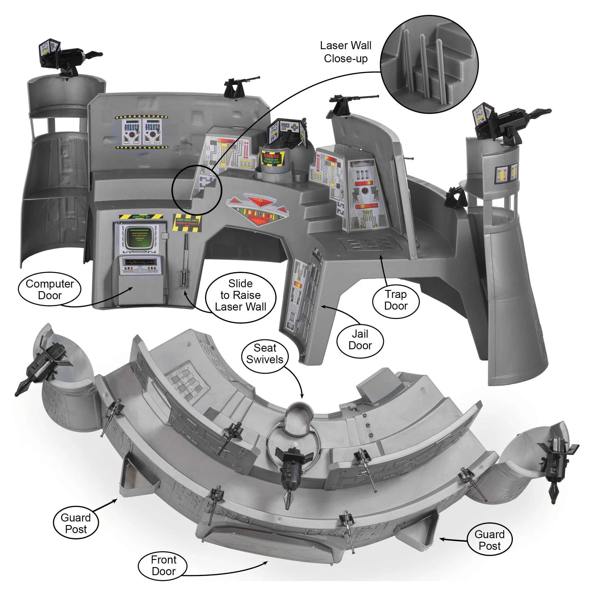 TimMee Star Attack Battle Station - Action Figure Size for Play & Display - USA - Image 4