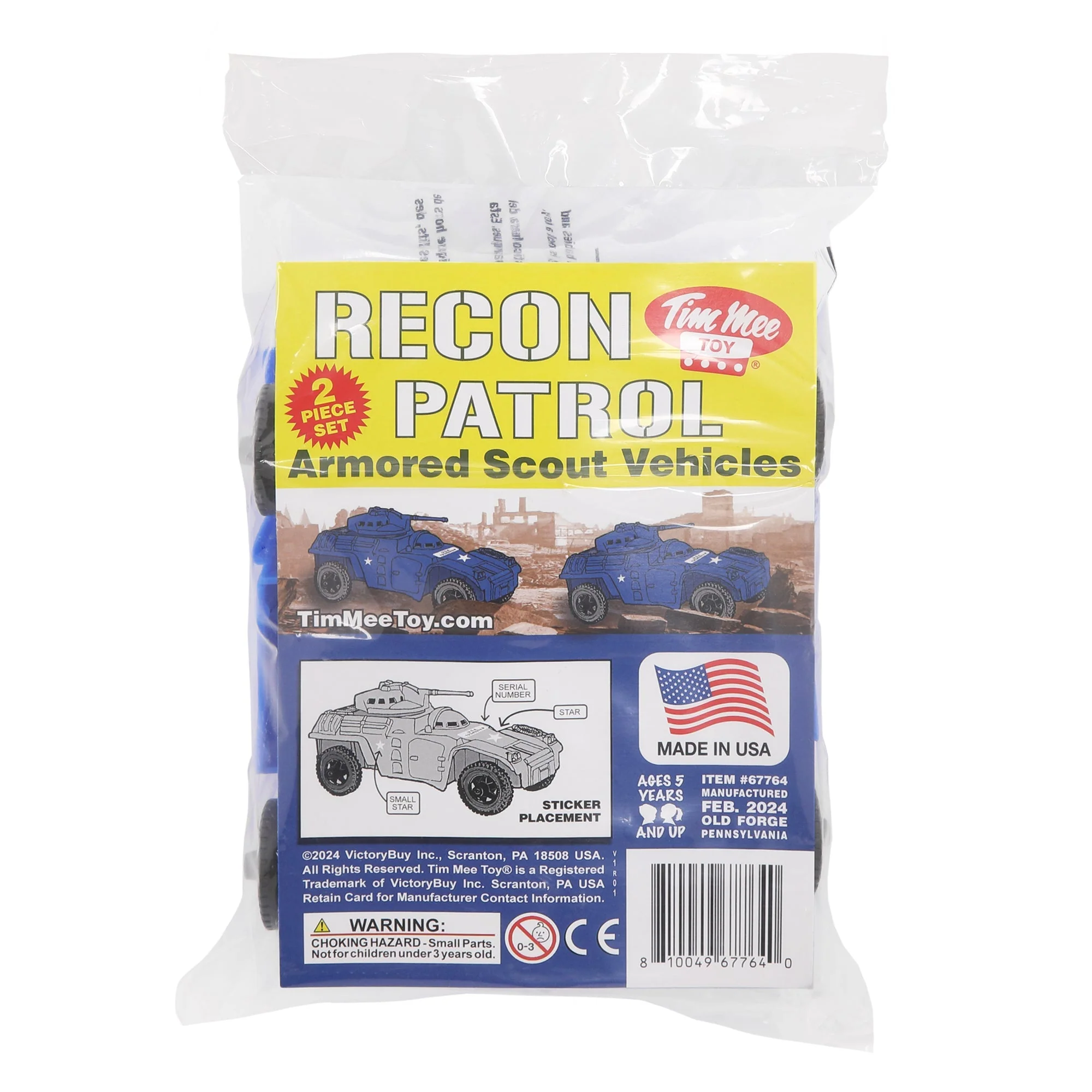 TimMee Recon Patrol Armored Cars - Blue Plastic Army Men Scout Vehicles - Image 5