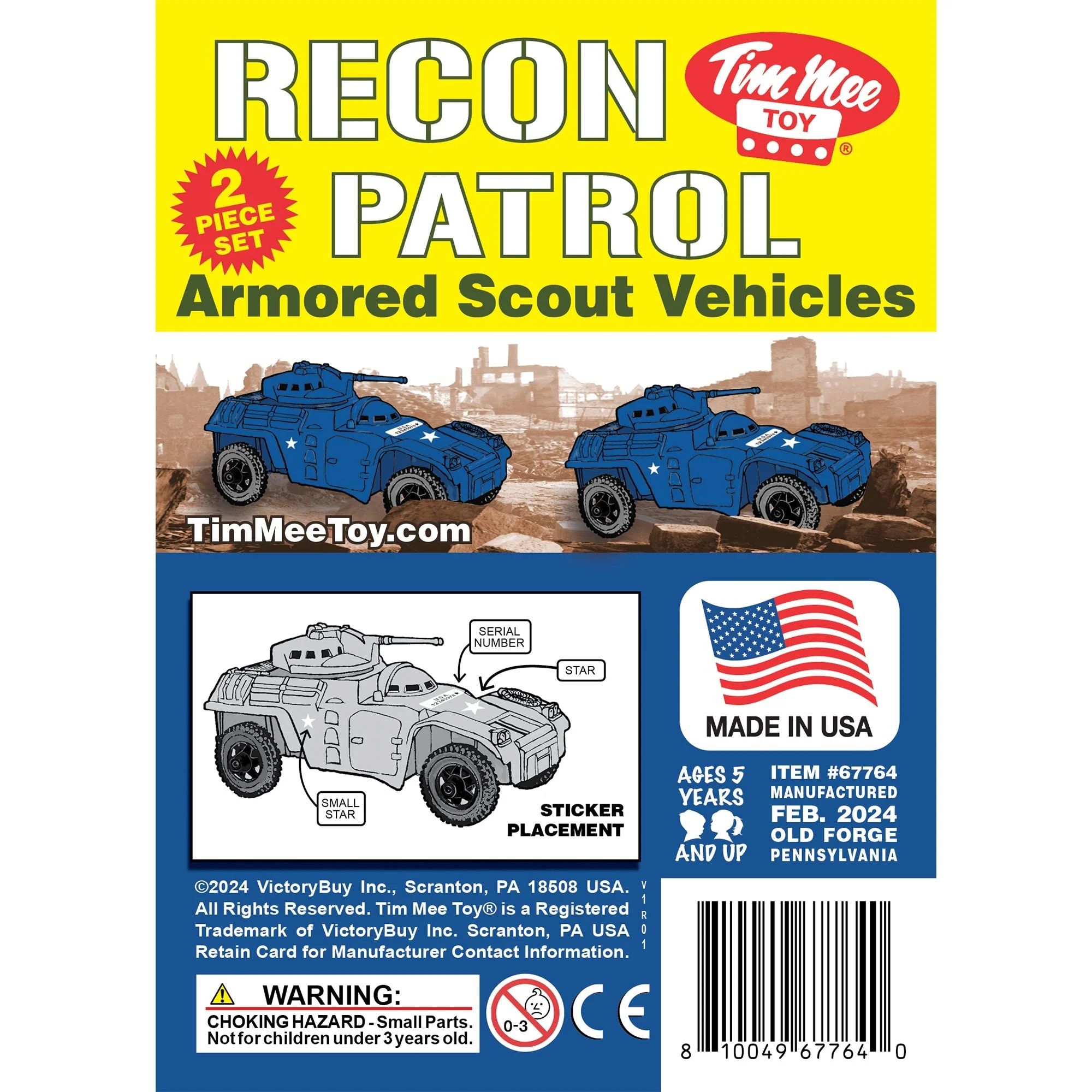 TimMee Recon Patrol Armored Cars - Blue Plastic Army Men Scout Vehicles - Image 6