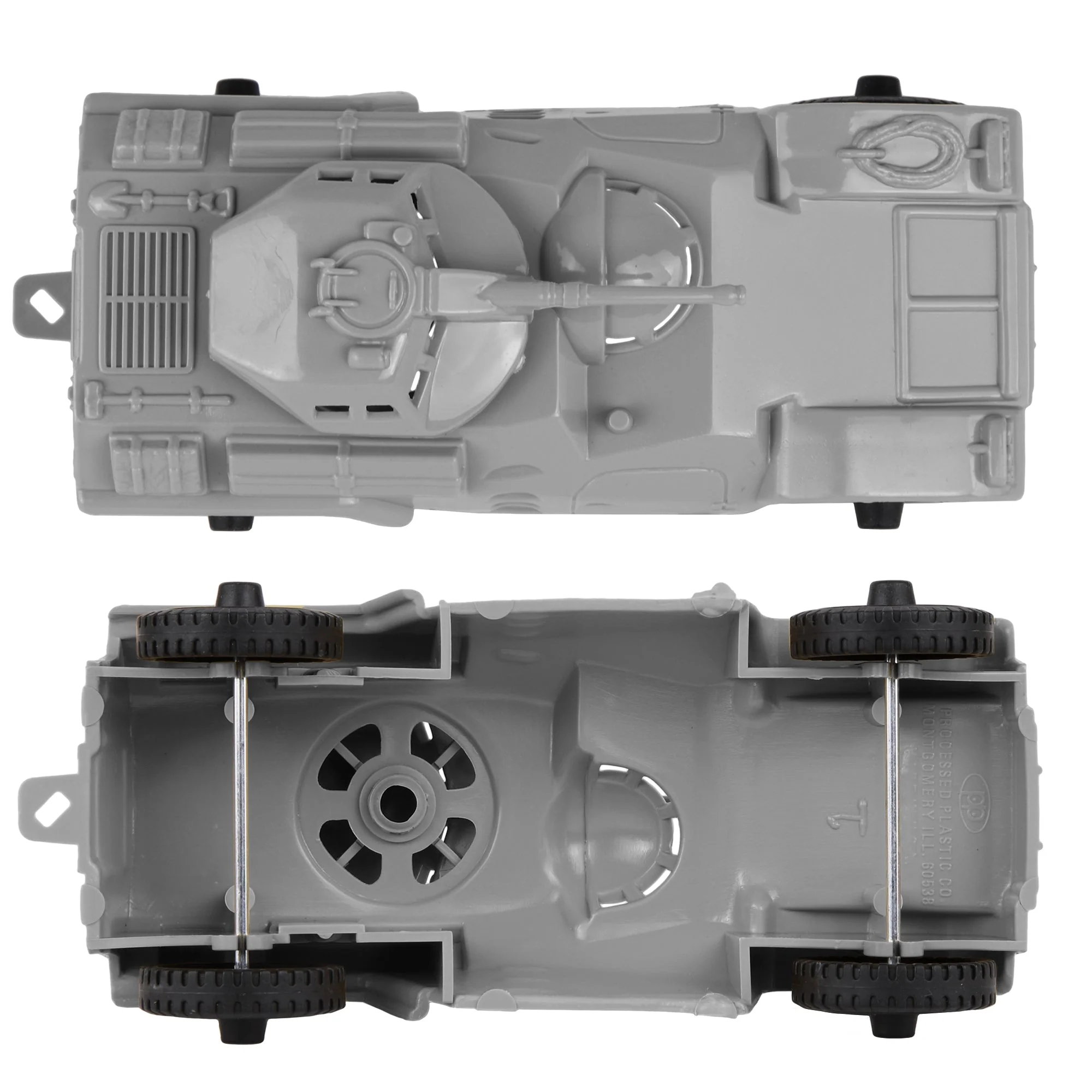 TimMee Recon Patrol Armored Cars - Gray Plastic Army Men Scout Vehicles - Image 3