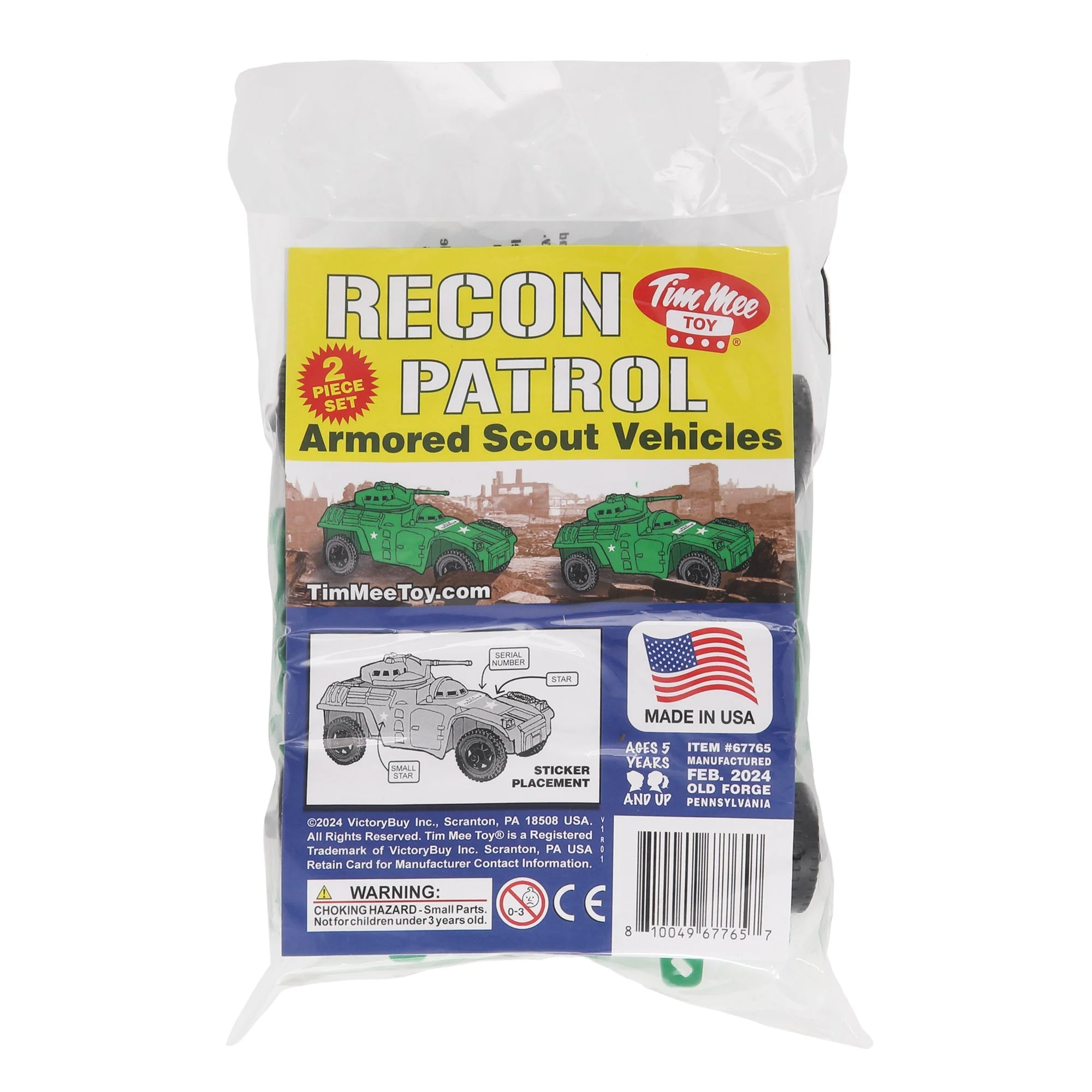 TimMee Recon Patrol Armored Cars - Green Plastic Army Men Scout Vehicles - Image 5