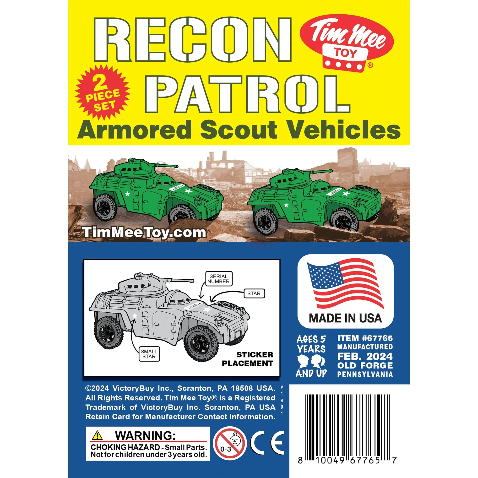 TimMee Recon Patrol Armored Cars - Green Plastic Army Men Scout Vehicles - Image 6