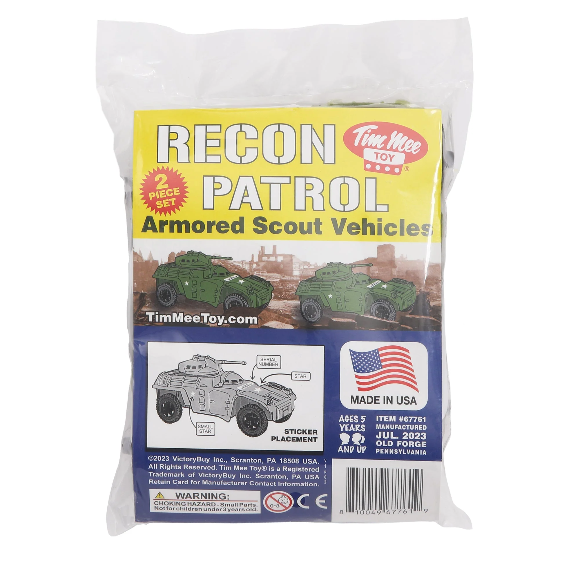TimMee Recon Patrol Armored Cars - OD Green Plastic Army Men Scout Vehicles - Image 4