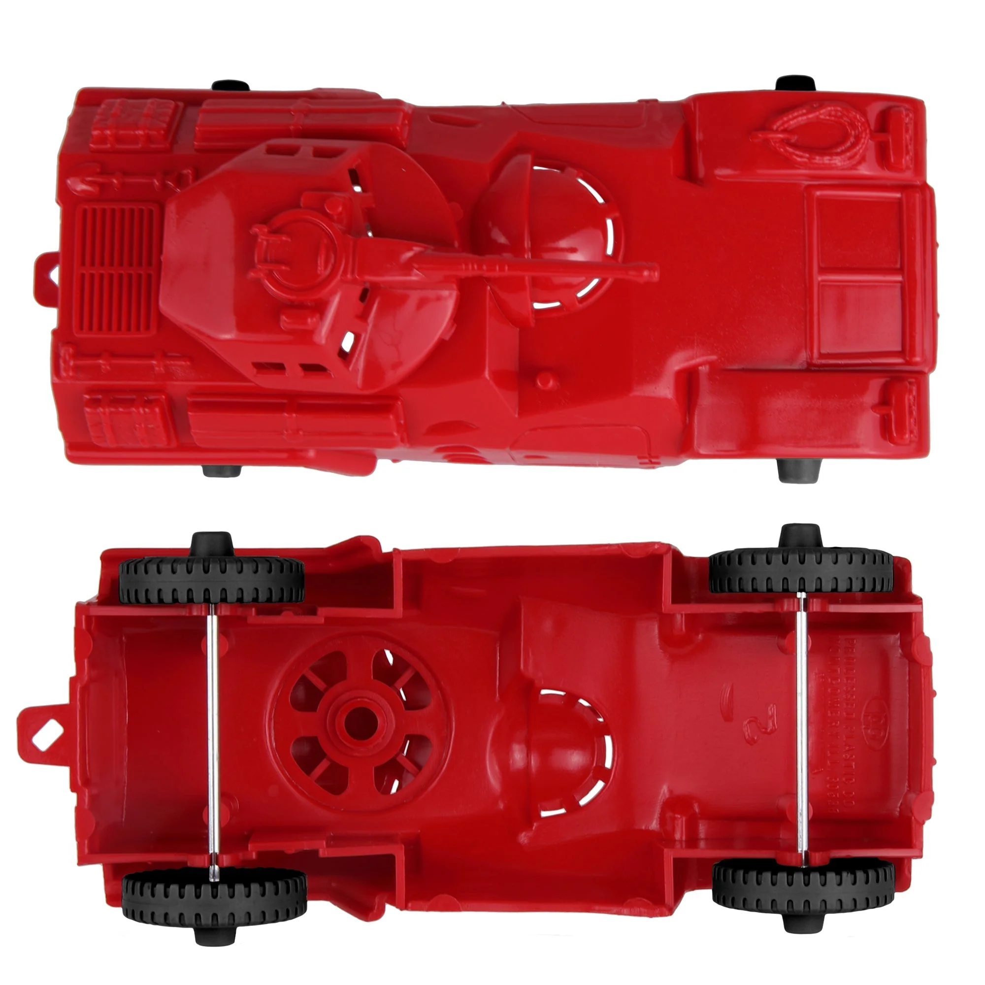 TimMee Recon Patrol Armored Cars - Red Plastic Army Men Scout Vehicles - Image 2