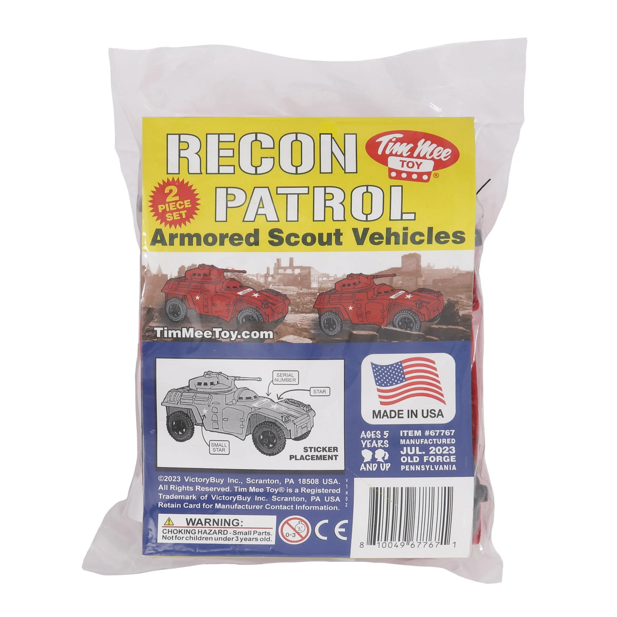 TimMee Recon Patrol Armored Cars - Red Plastic Army Men Scout Vehicles - Image 4