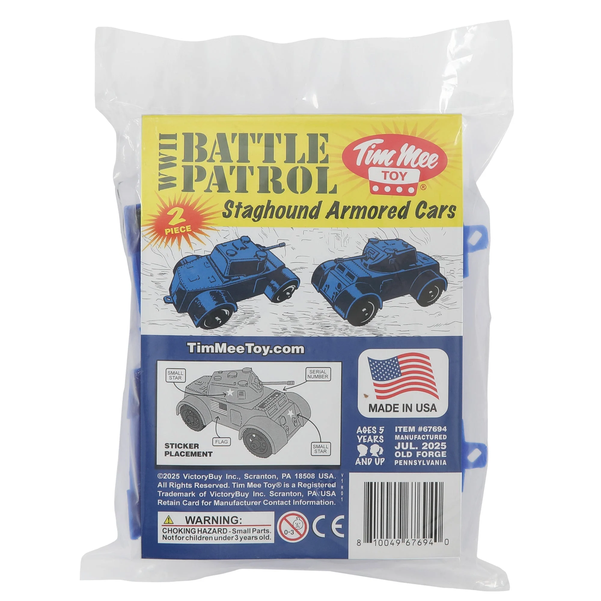 TimMee Staghound Armored Cars - Blue Plastic Army Men Scout Vehicles - Image 5