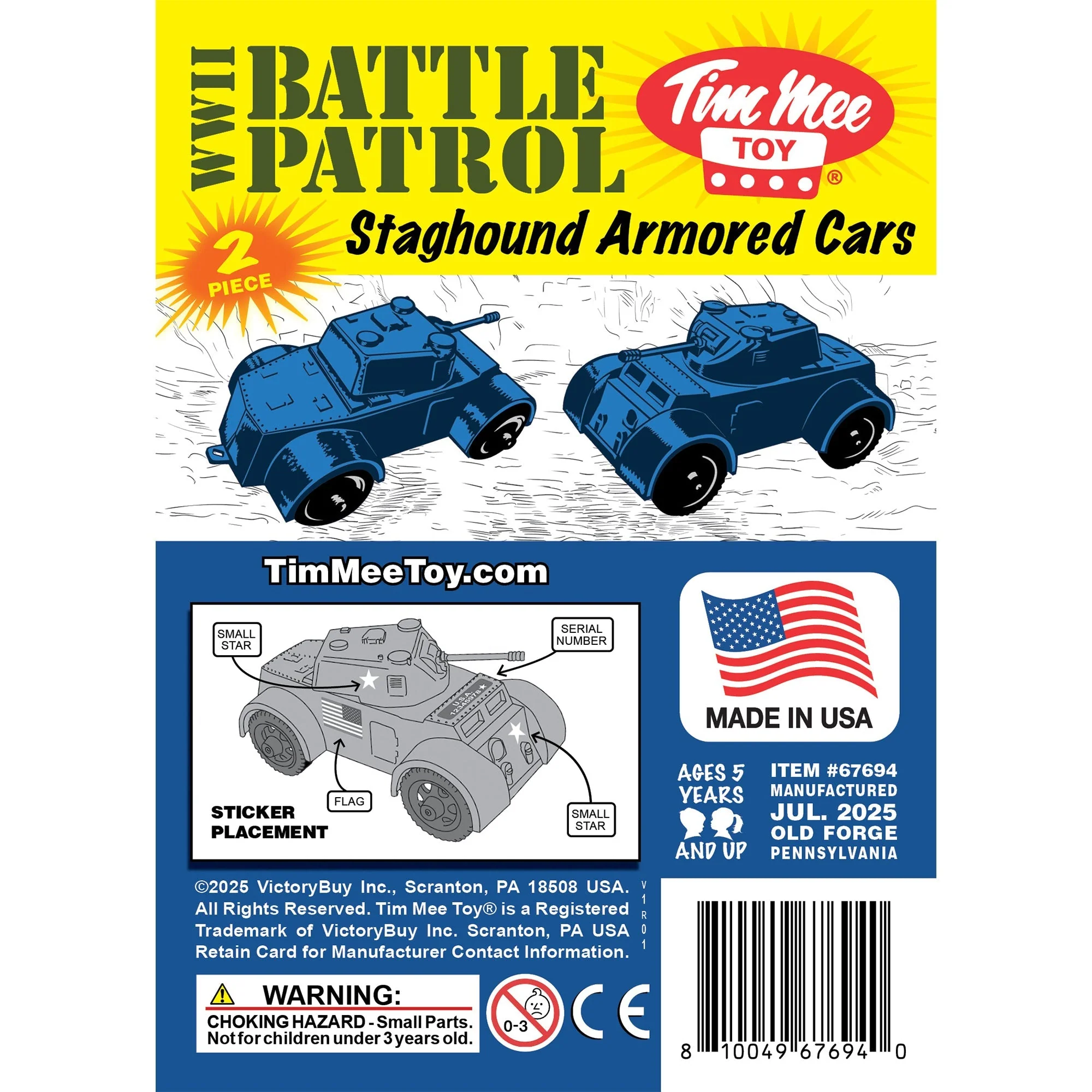 TimMee Staghound Armored Cars - Blue Plastic Army Men Scout Vehicles - Image 6