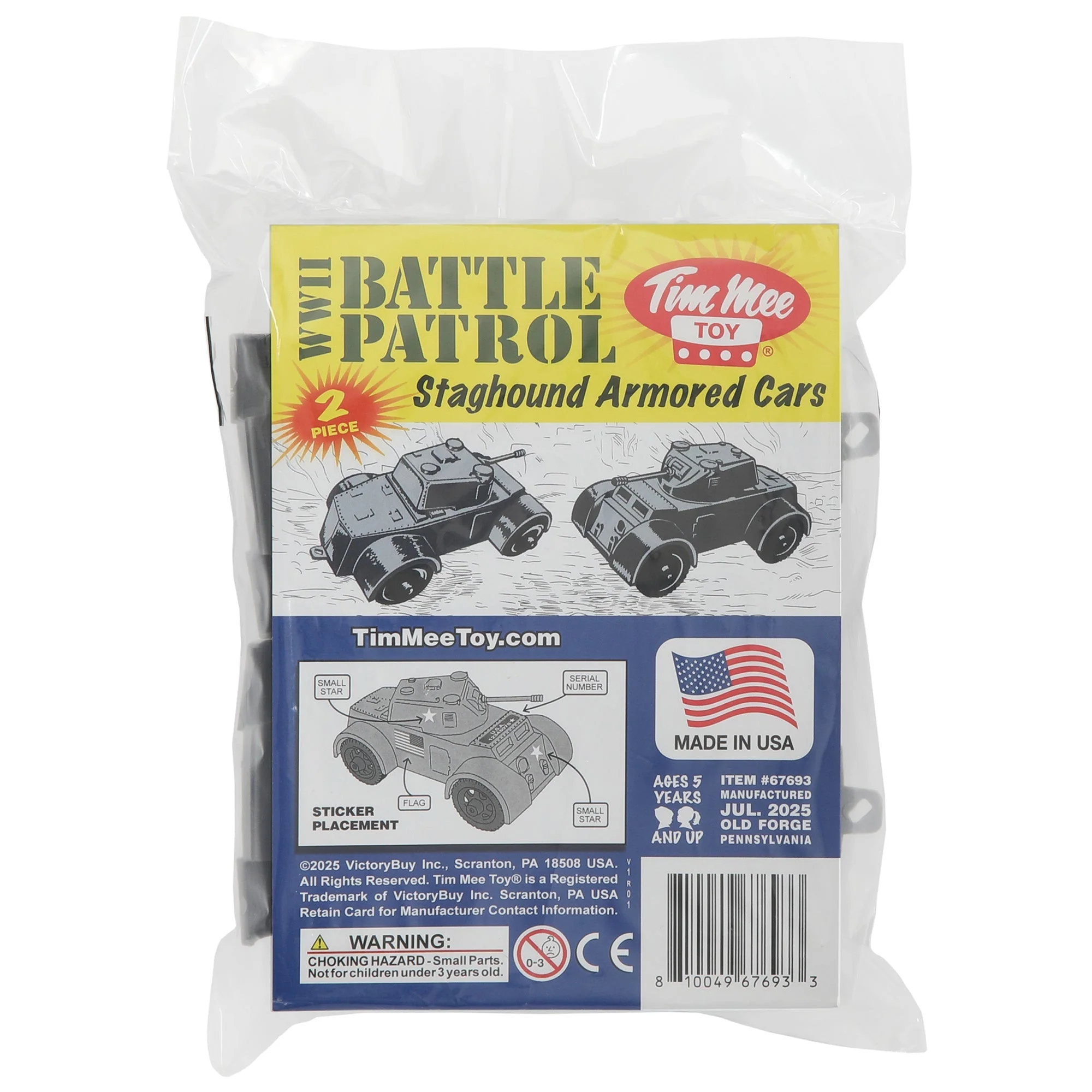TimMee Staghound Armored Cars - Gray Plastic Army Men Scout Vehicles - Image 5