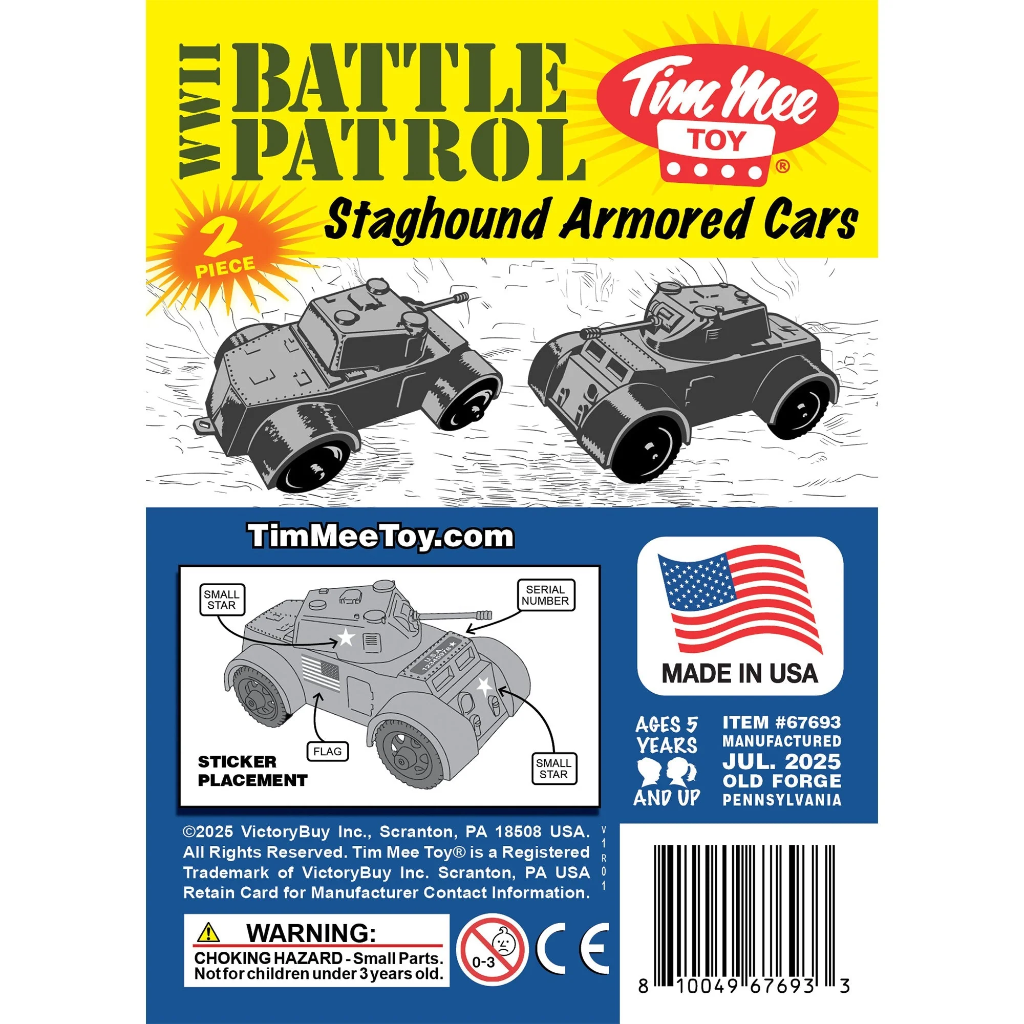 TimMee Staghound Armored Cars - Gray Plastic Army Men Scout Vehicles - Image 6