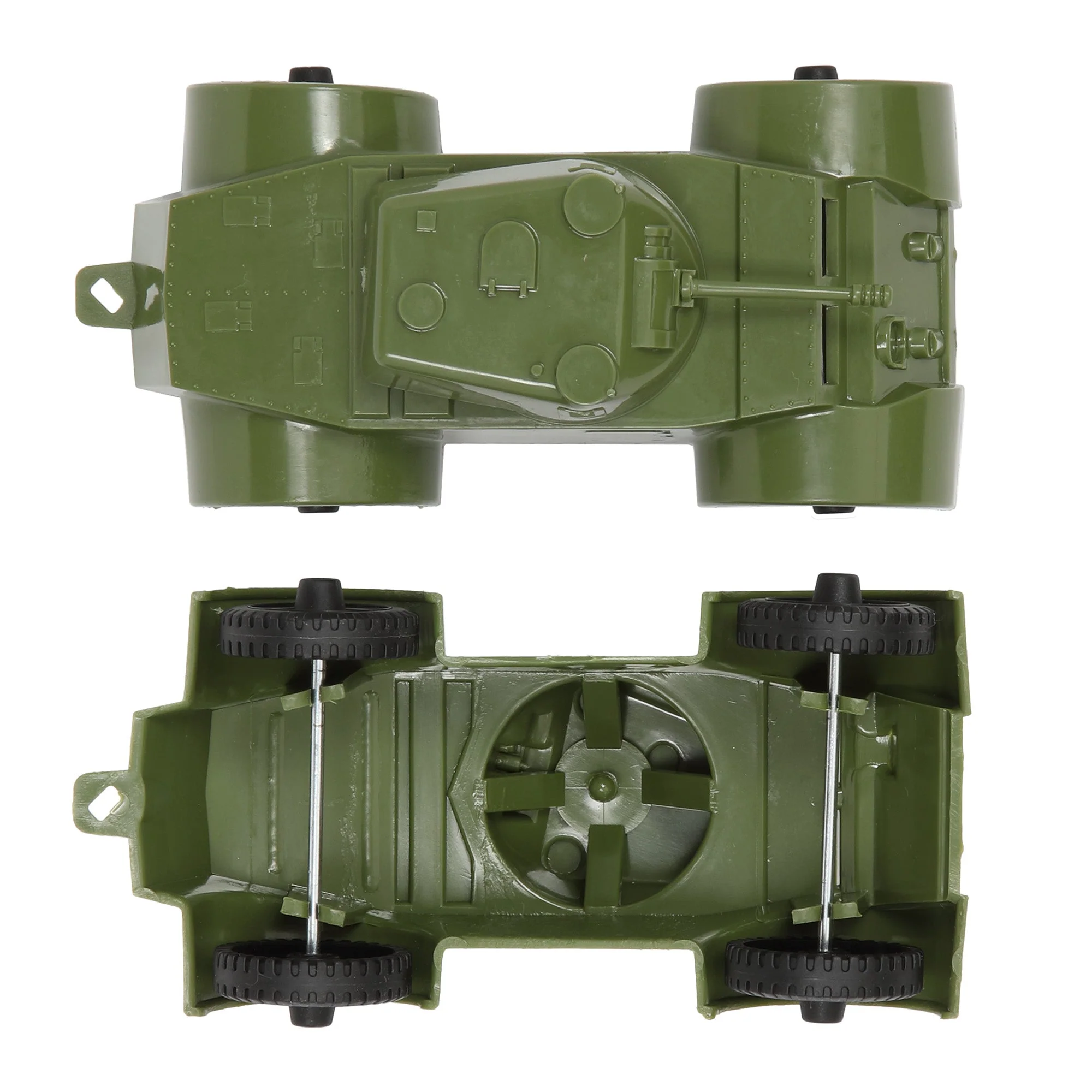 TimMee Staghound Armored Cars - OD Green Plastic Army Men Scout Vehicles - Image 3
