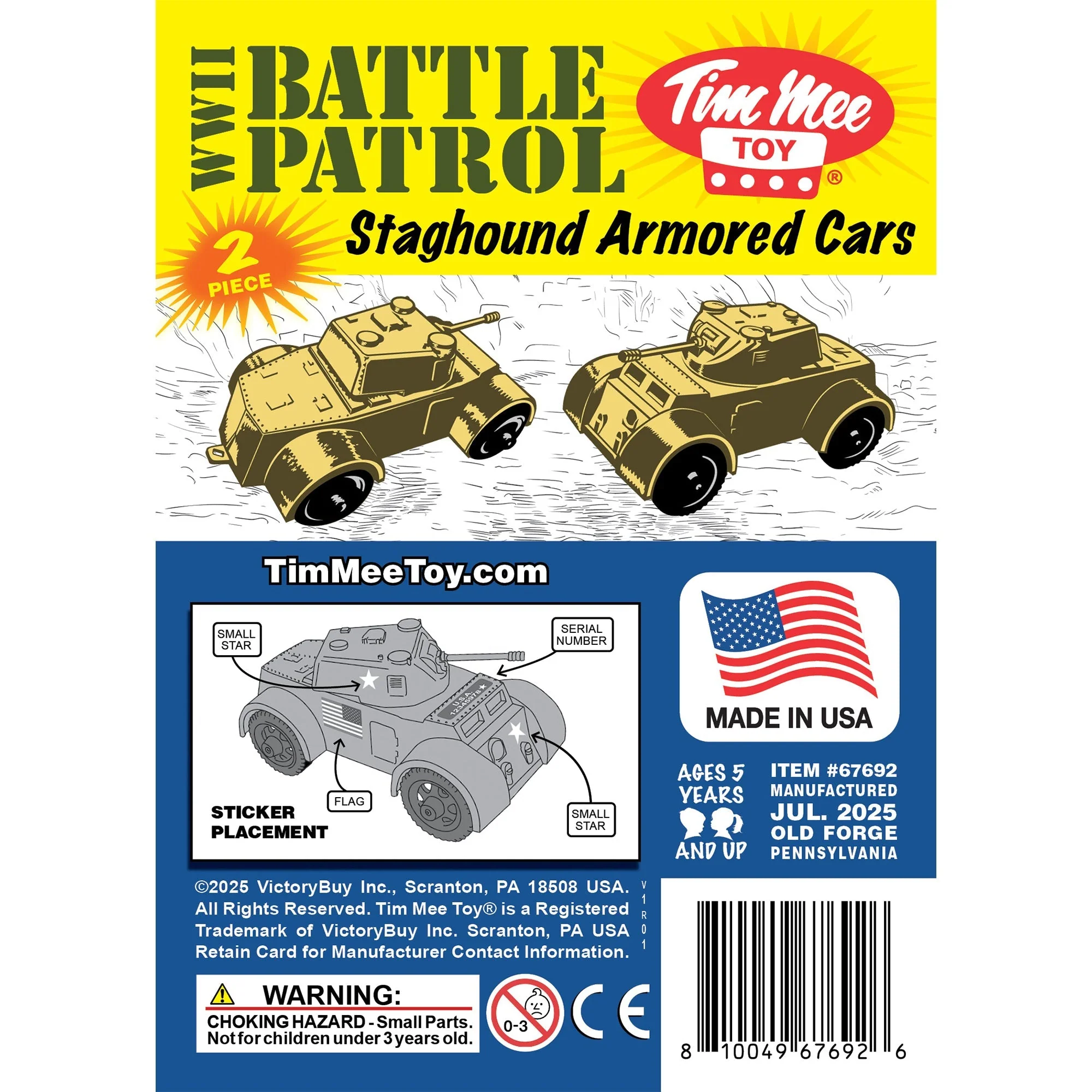 TimMee Staghound Armored Cars - Tan Plastic Army Men Scout Vehicles - Image 6