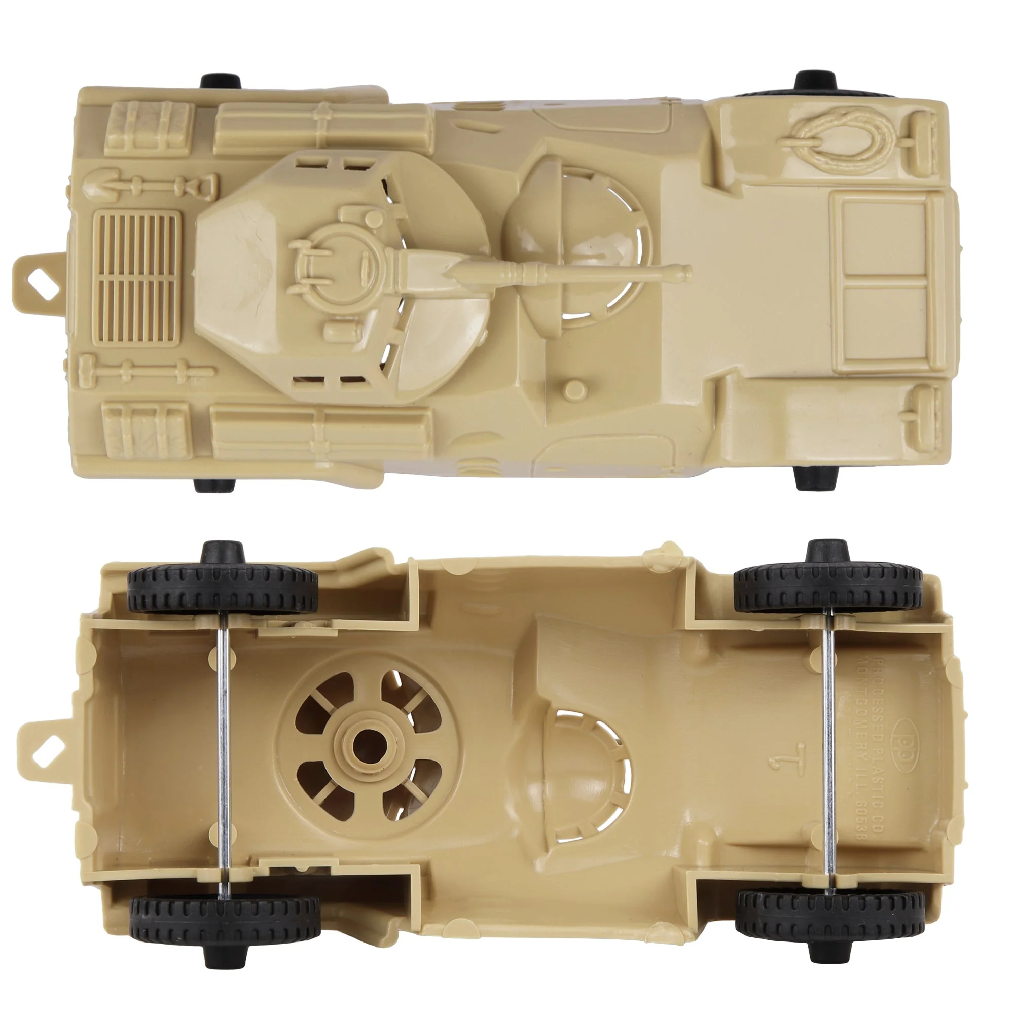 TimMee Recon Patrol Armored Cars - Tan Plastic Army Men Scout Vehicles - Image 3