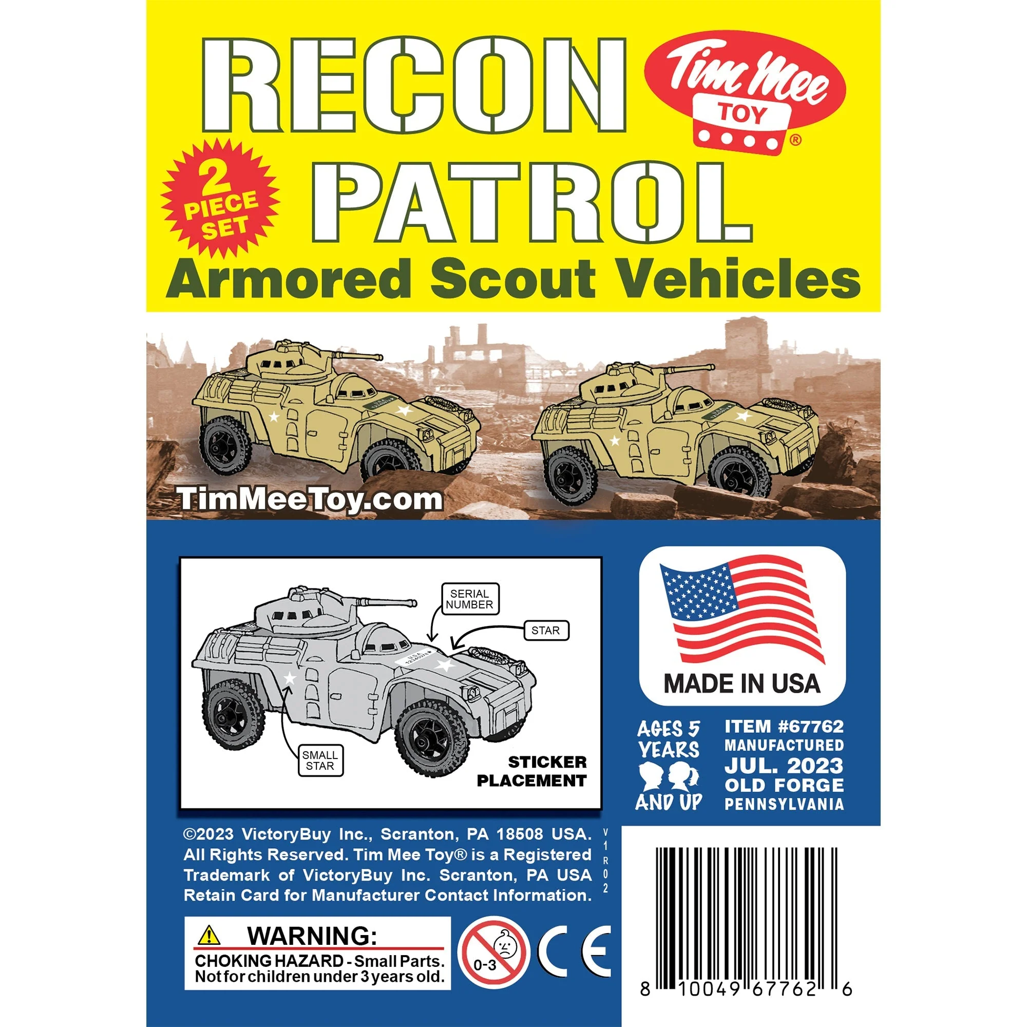 TimMee Recon Patrol Armored Cars - Tan Plastic Army Men Scout Vehicles - Image 6
