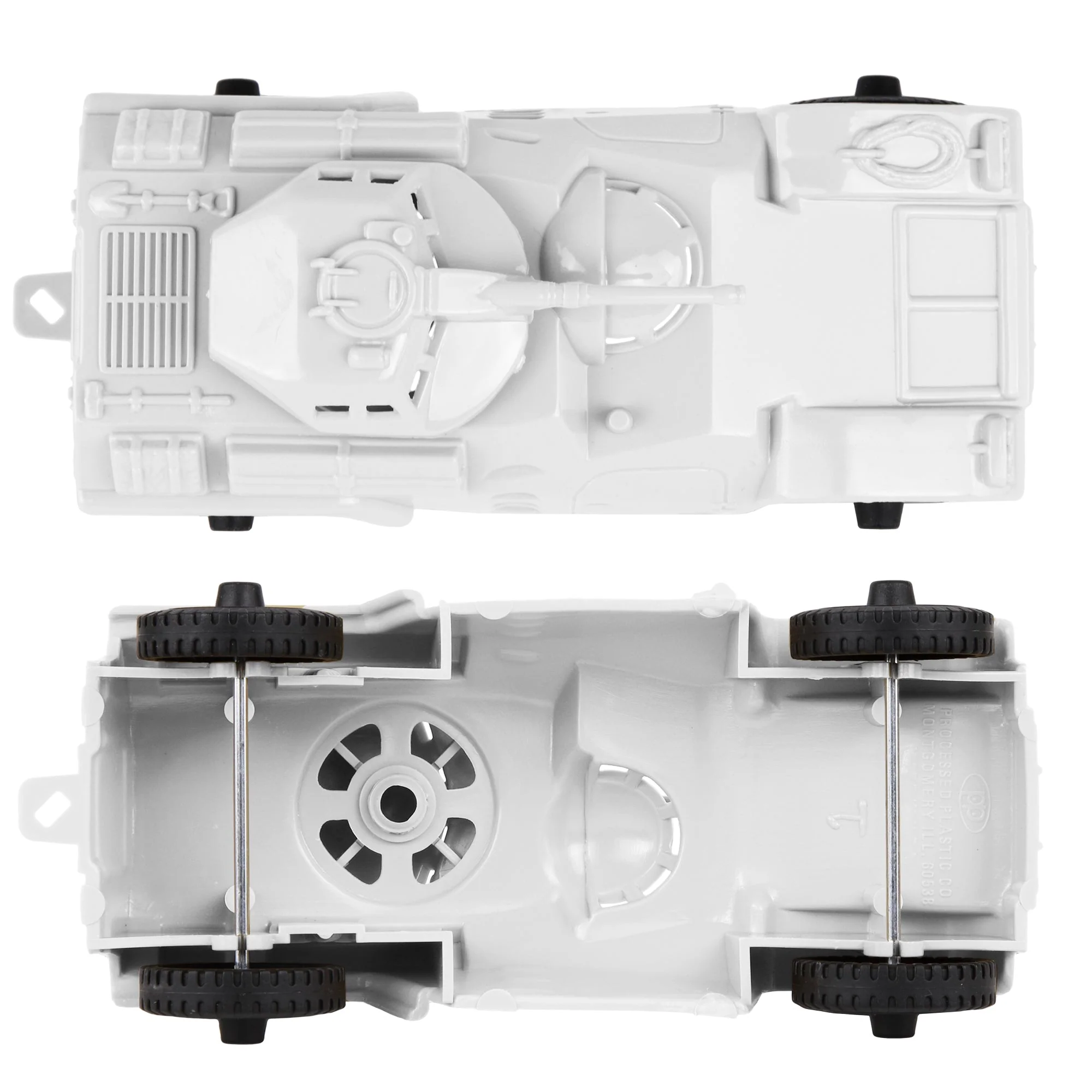 TimMee Recon Patrol Armored Cars - White Plastic Army Men Scout Vehicles - Image 3
