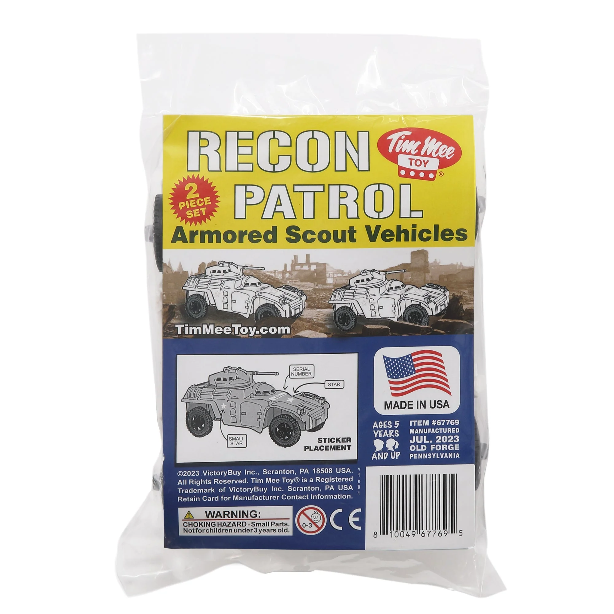 TimMee Recon Patrol Armored Cars - White Plastic Army Men Scout Vehicles - Image 4