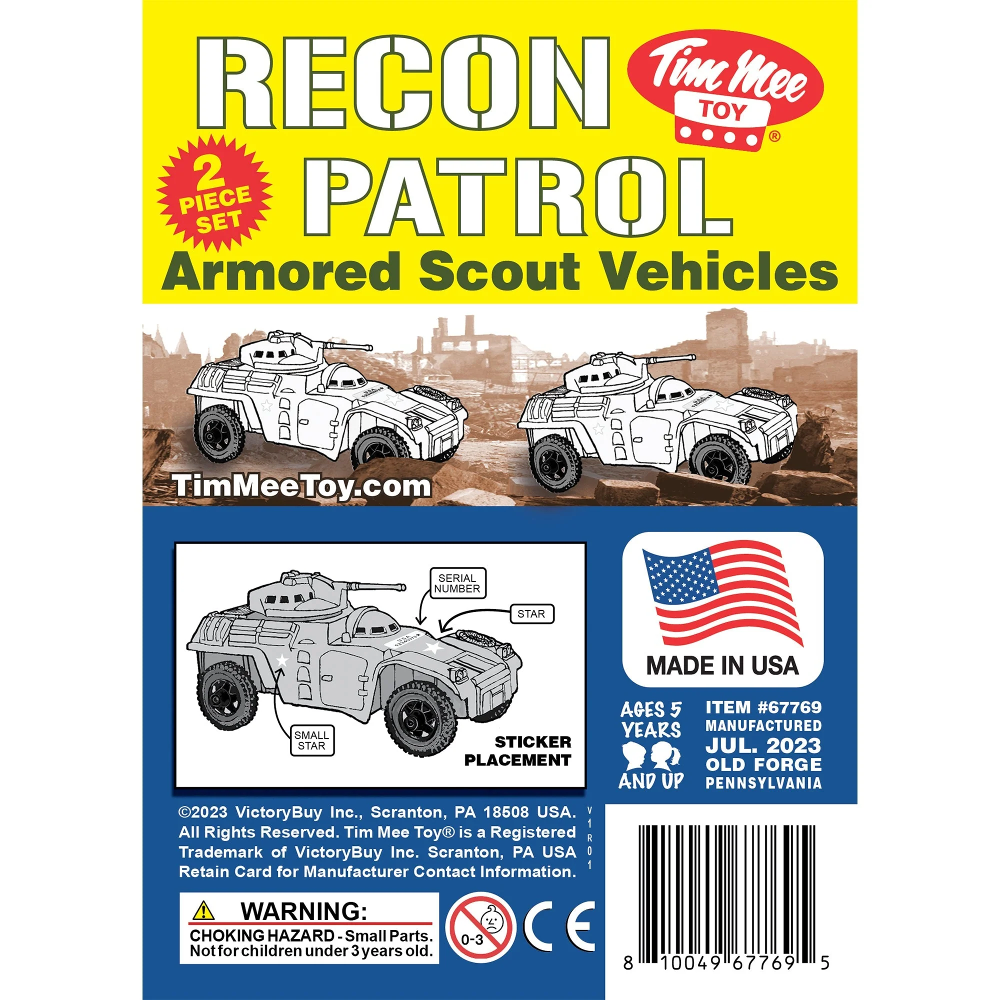 TimMee Recon Patrol Armored Cars - White Plastic Army Men Scout Vehicles - Image 6