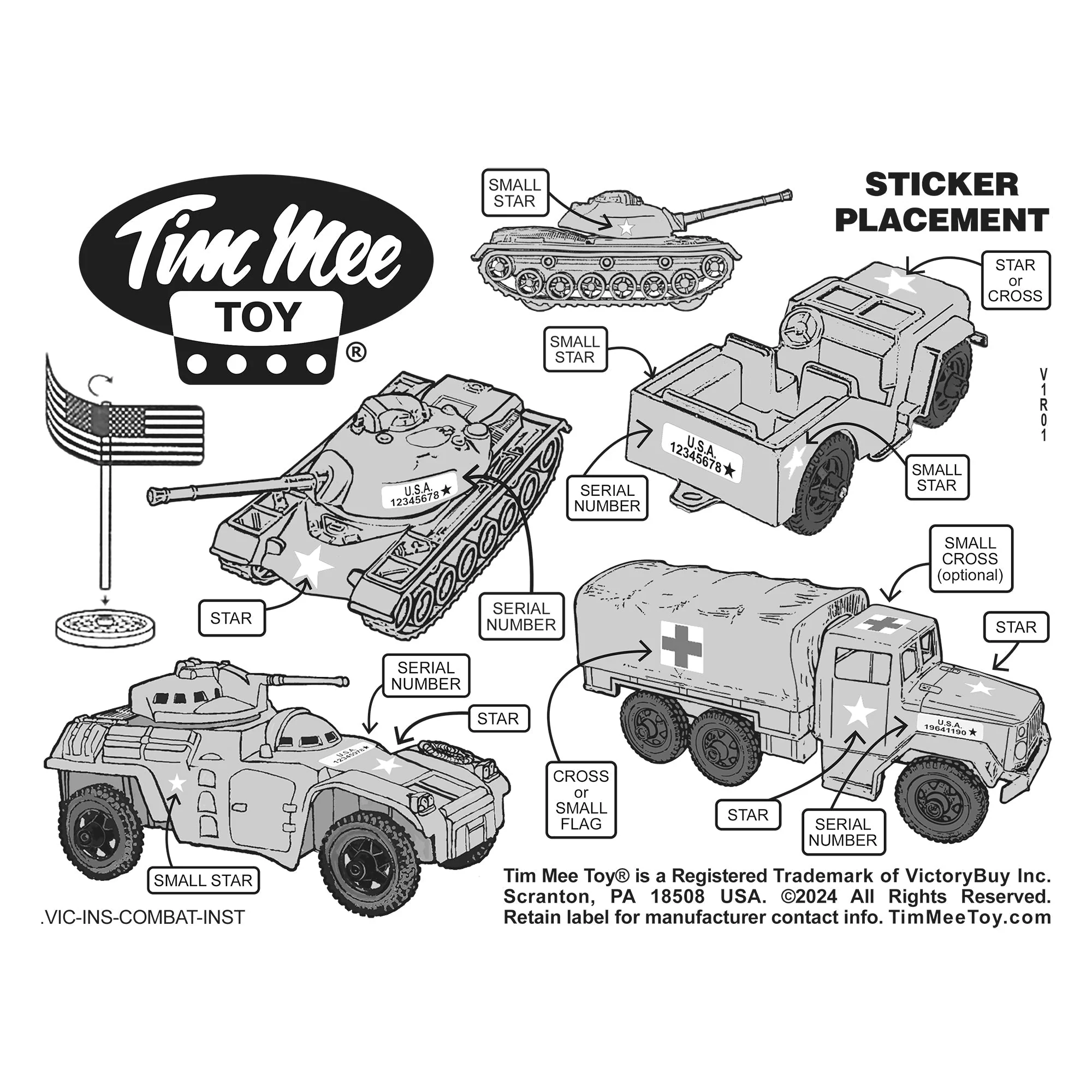 Tim Mee Combat Convoy 64pc Playset - 64pc OD Green vs. Tan Soldiers & Vehicles - Image 5