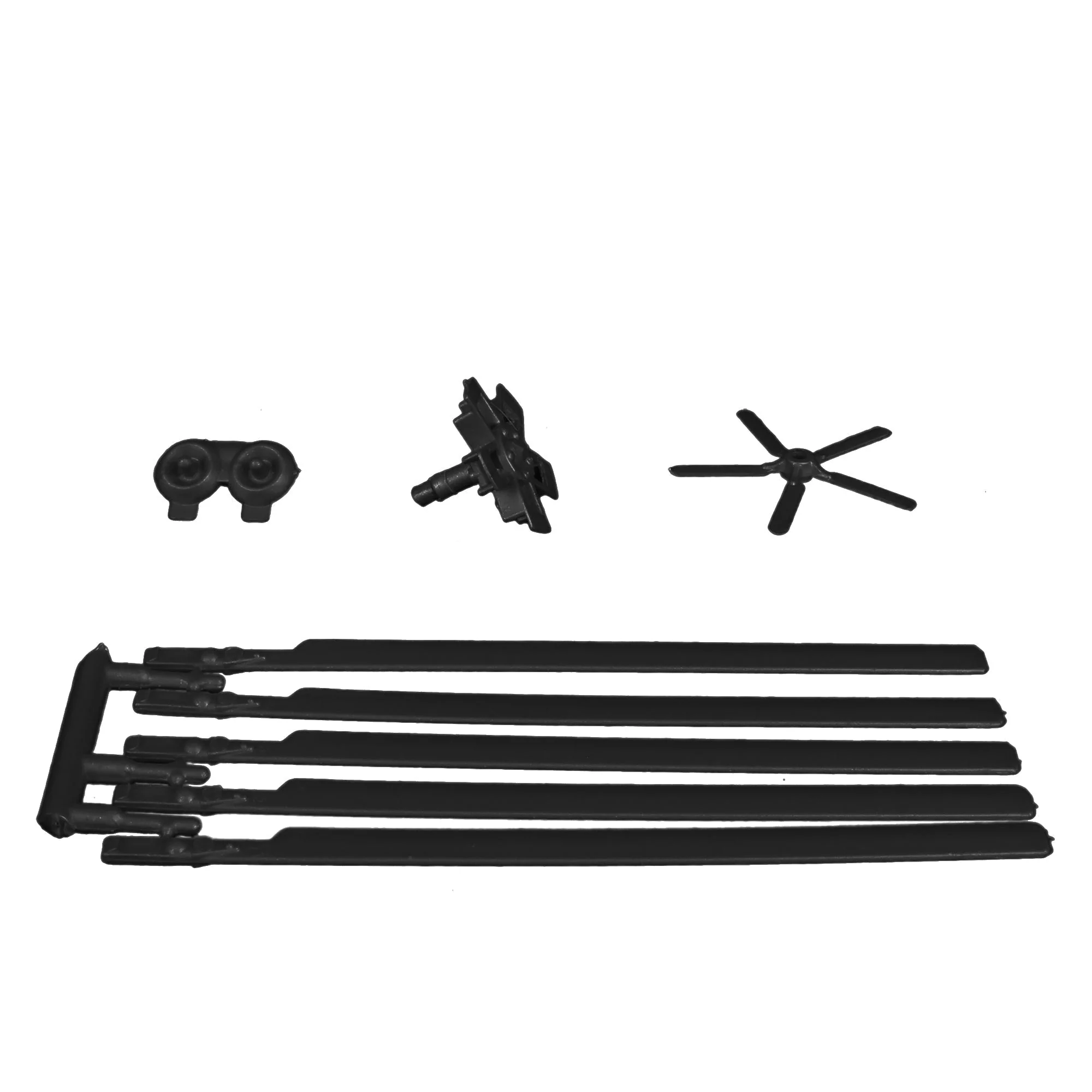 TimMee Plastic Army Men Rescue Helicopter Black Replacement Parts US Made