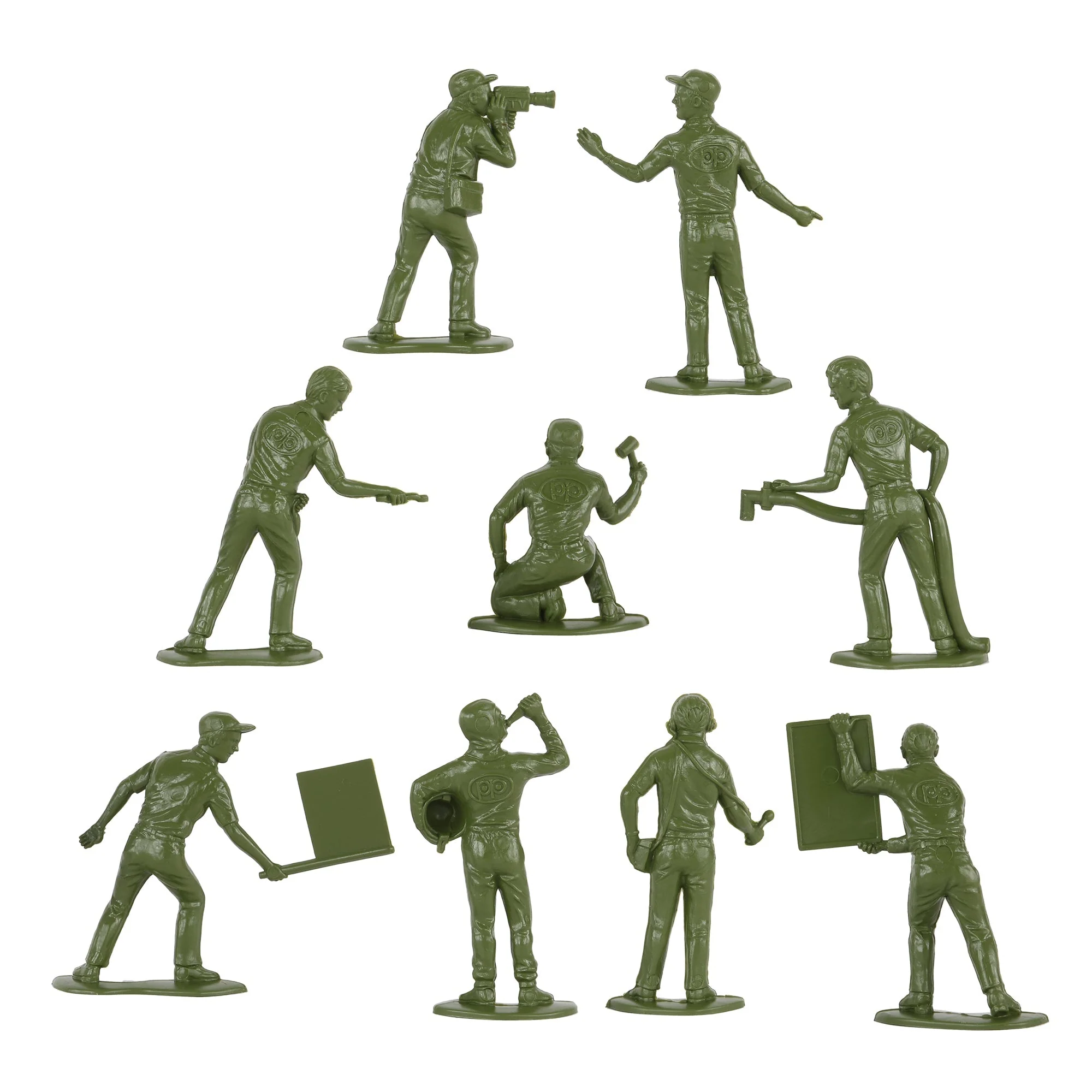 TimMee Military Mechanics & Media - OD Green 18 Plastic Army Men Soldier Figures - Image 4