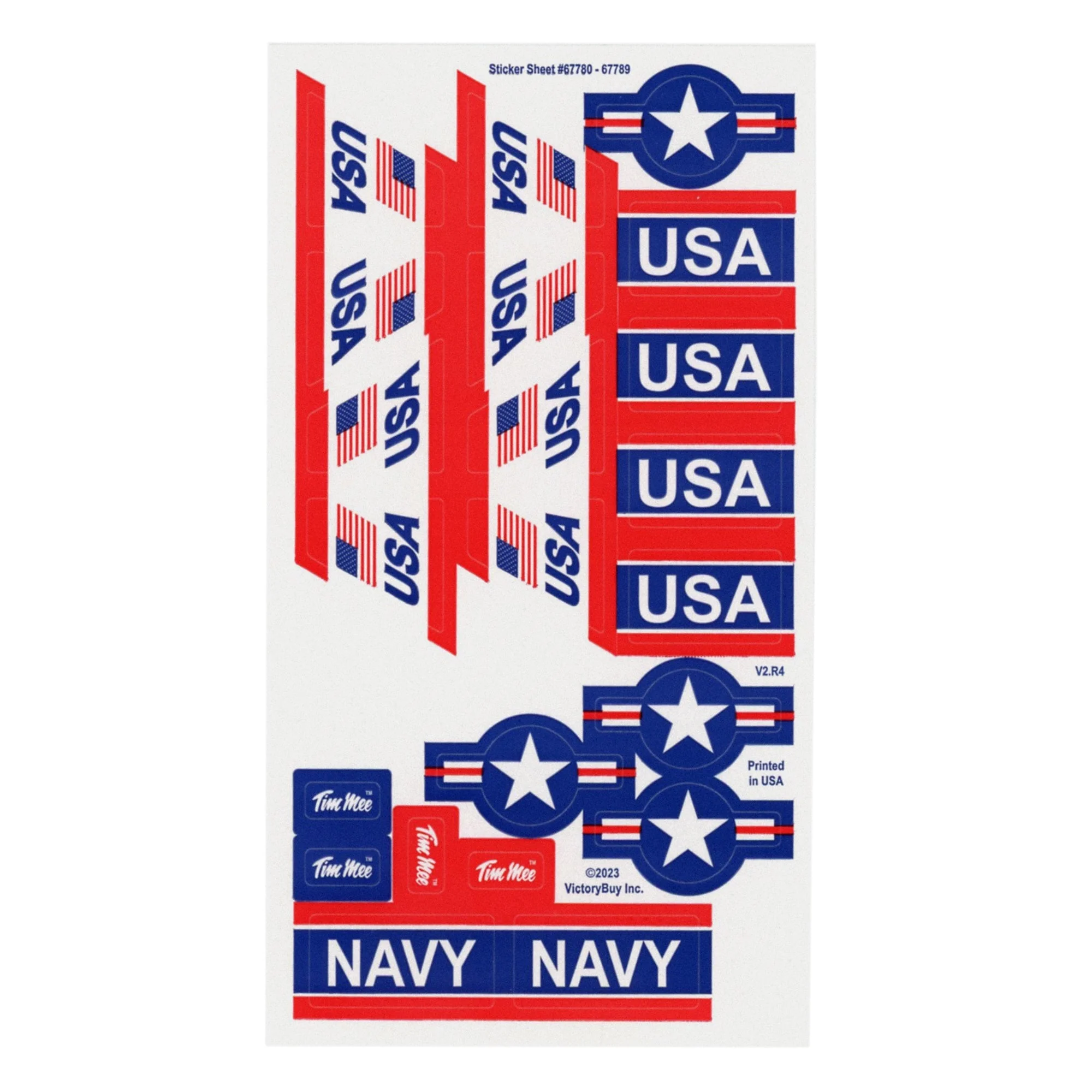Tim Mee Toy Plastic Army Sticker Sheets for Tanks, Trucks, Aircraft - Image 3