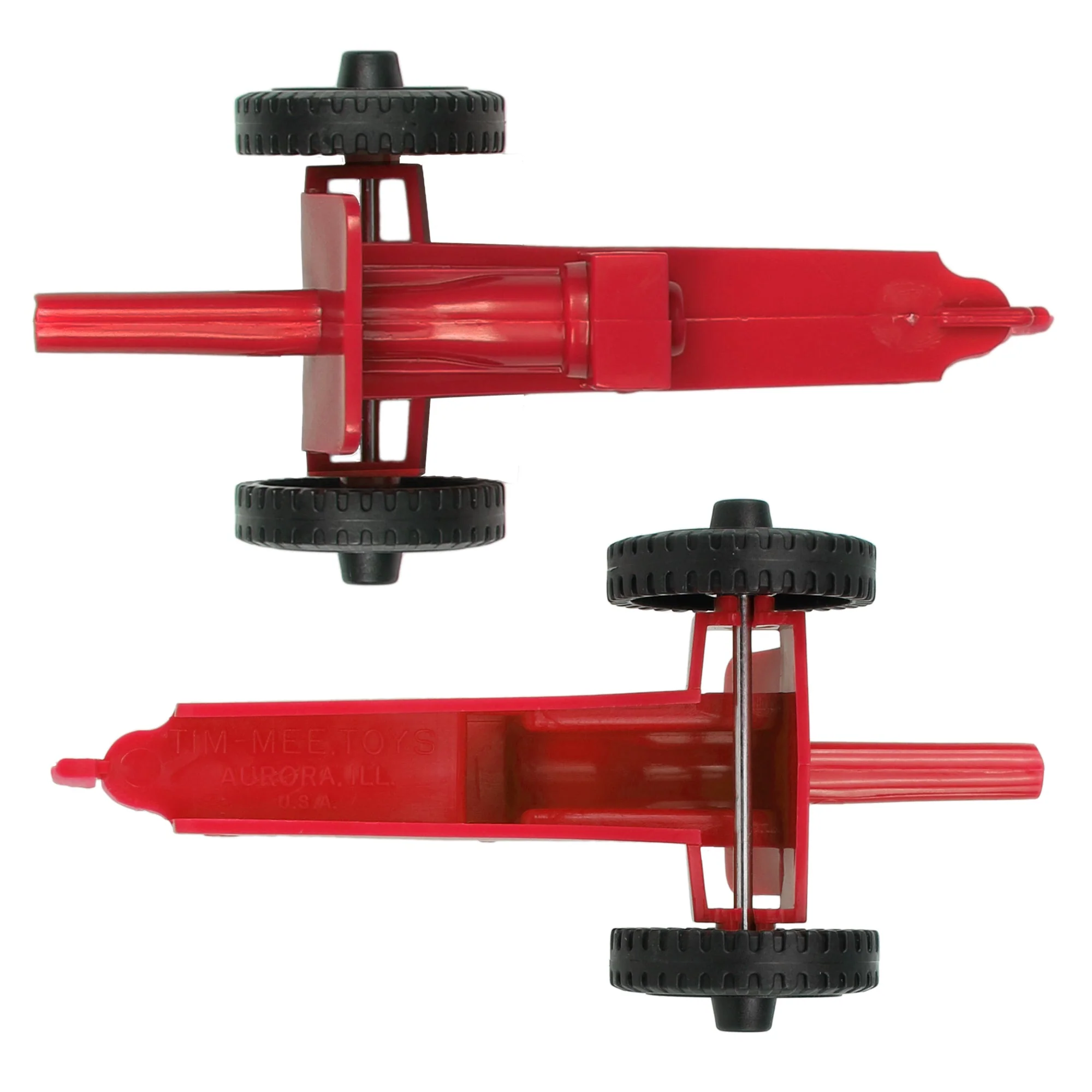 TimMee M3 ARTILLERY - Red 4pc Plastic Army Men Cannon Playset - Made in USA - Image 3
