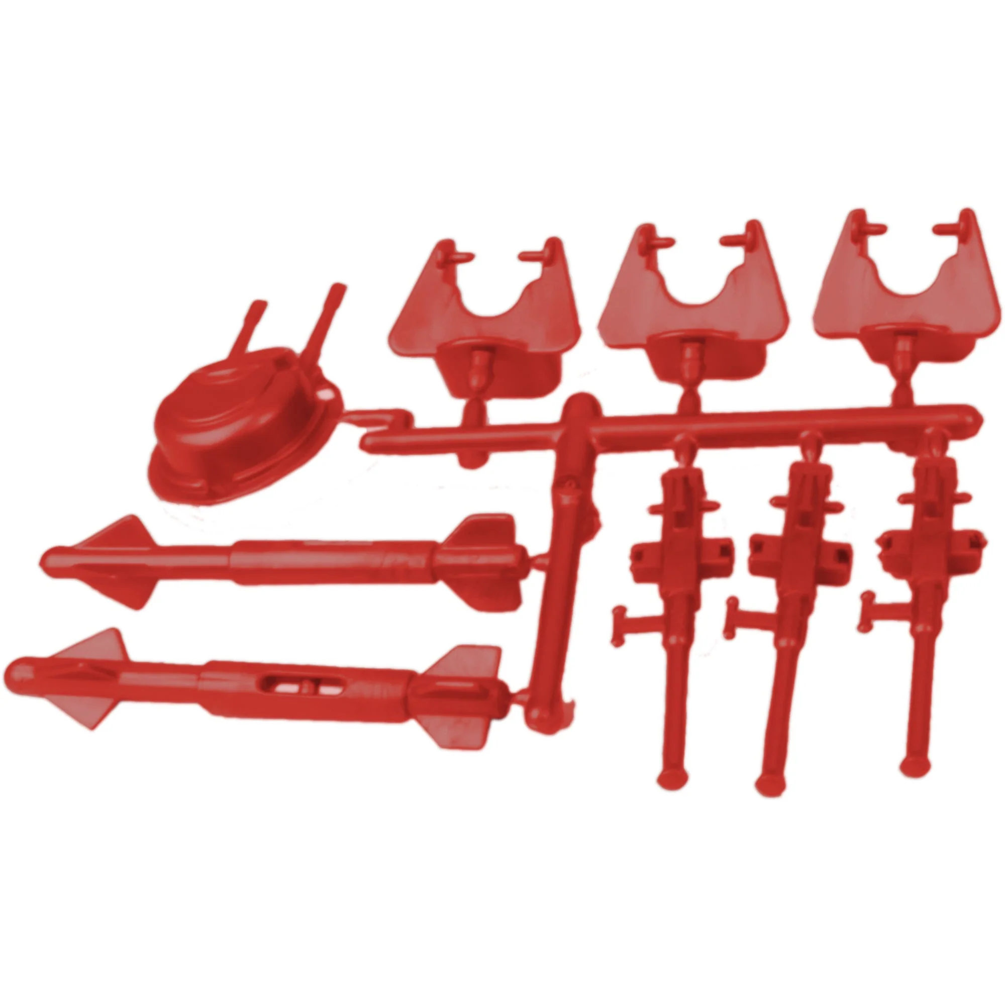 TimMee Plastic Army Men Hercules AC-130 Red Weapons Replacement Parts - Made in USA