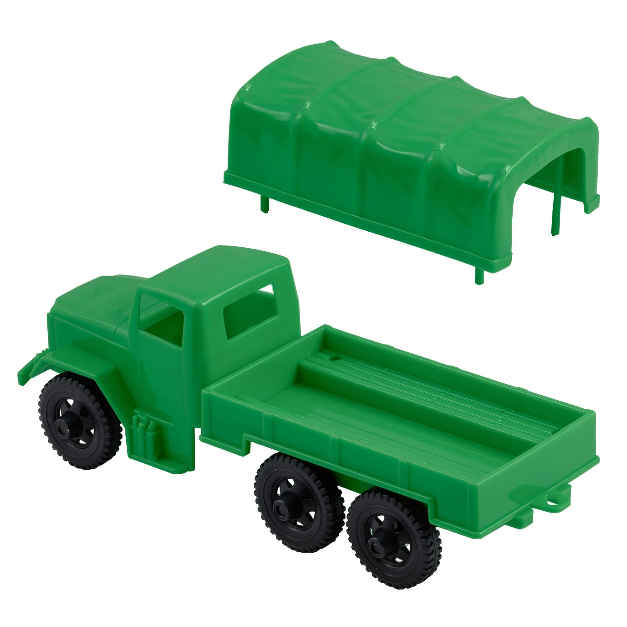 TimMee Plastic Army Men Trucks - Green M34 Deuce and a Half Cargo Vehicles USA - Image 4