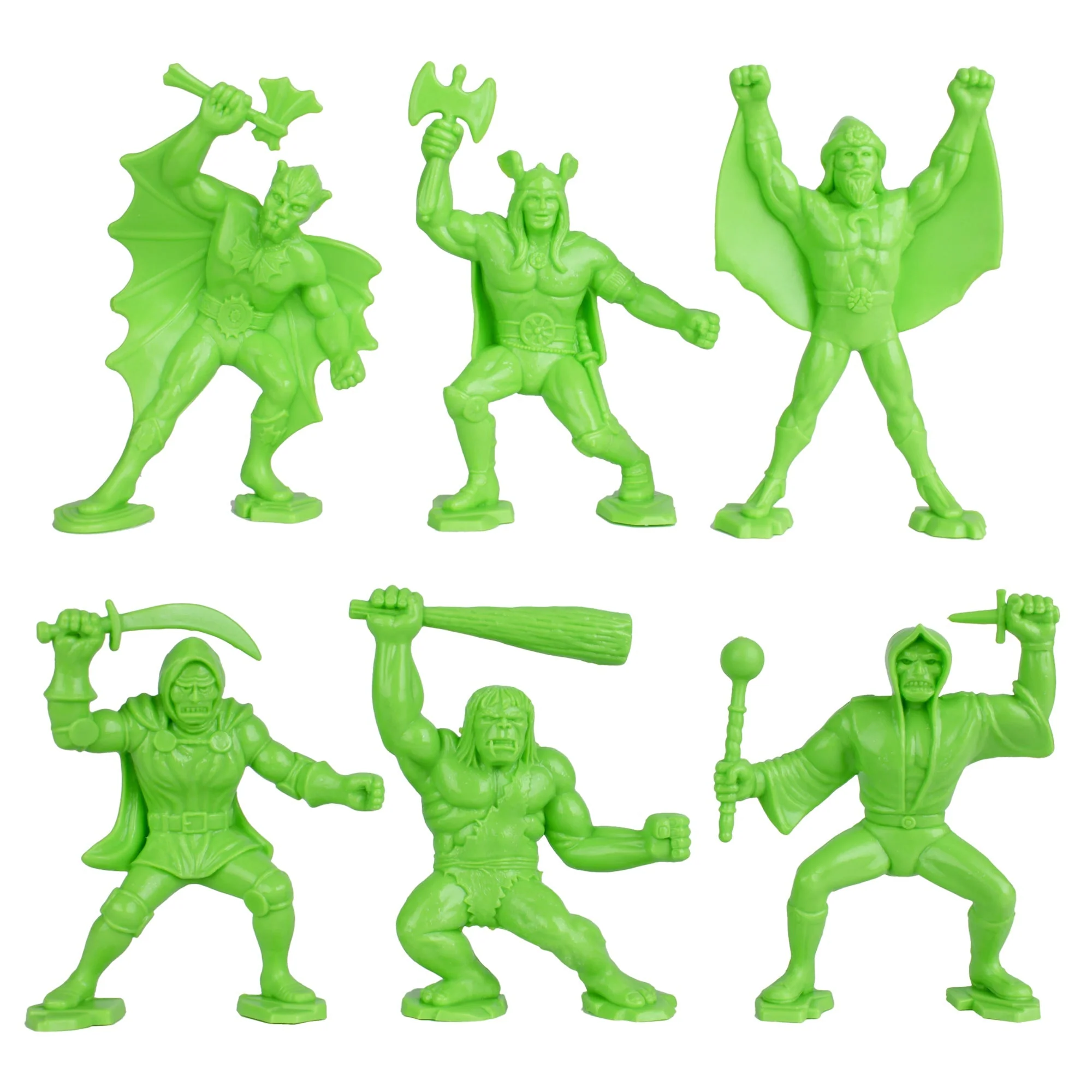 TimMee Legendary Battle Fantasy Figures - 3 inch Blue vs Lime Green 24pc Set USA - Image 5