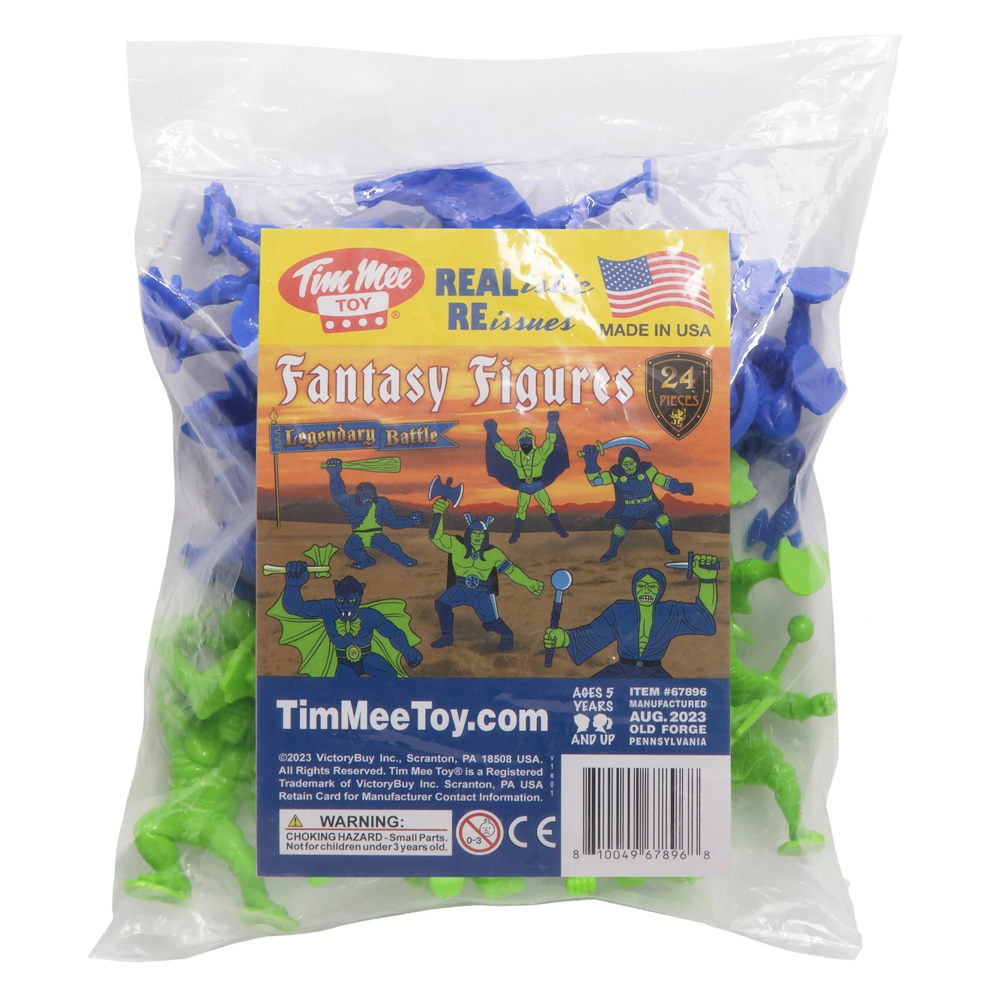 TimMee Legendary Battle Fantasy Figures - 3 inch Blue vs Lime Green 24pc Set USA - Image 7