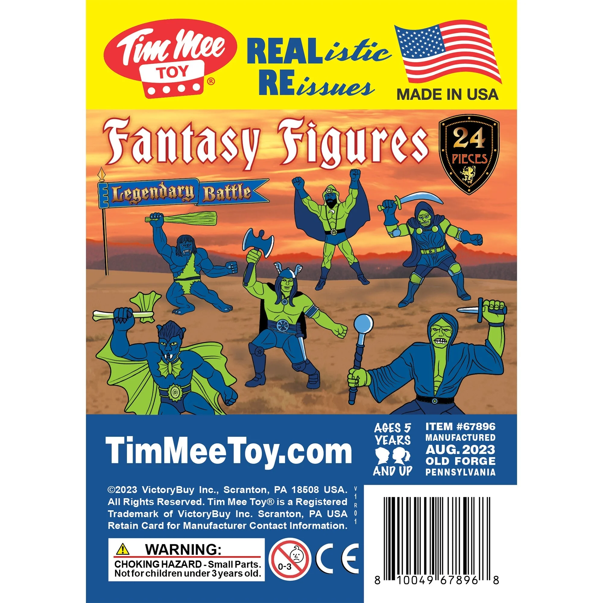 TimMee Legendary Battle Fantasy Figures - 3 inch Blue vs Lime Green 24pc Set USA - Image 8