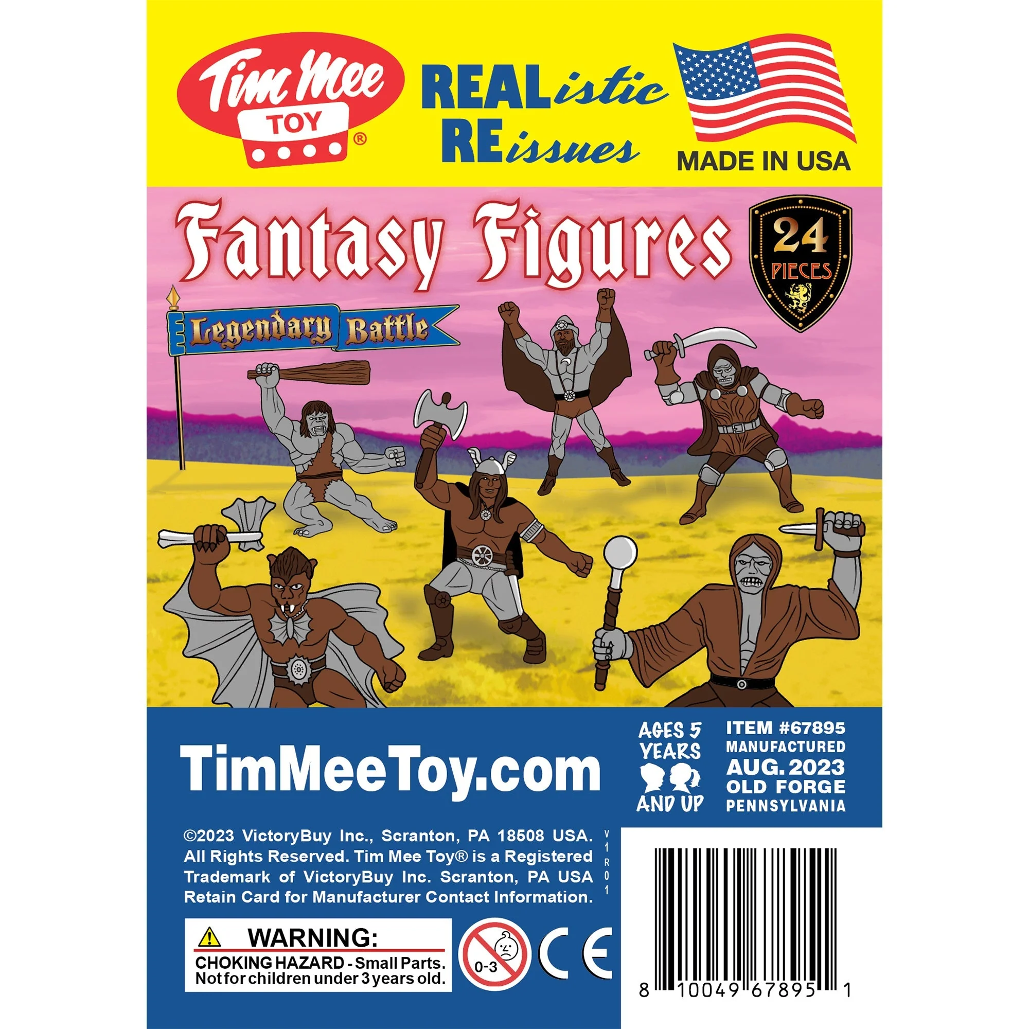 TimMee Legendary Battle Fantasy Figures - 3 inch Gray vs Rust Brown 24pc Set USA - Image 6