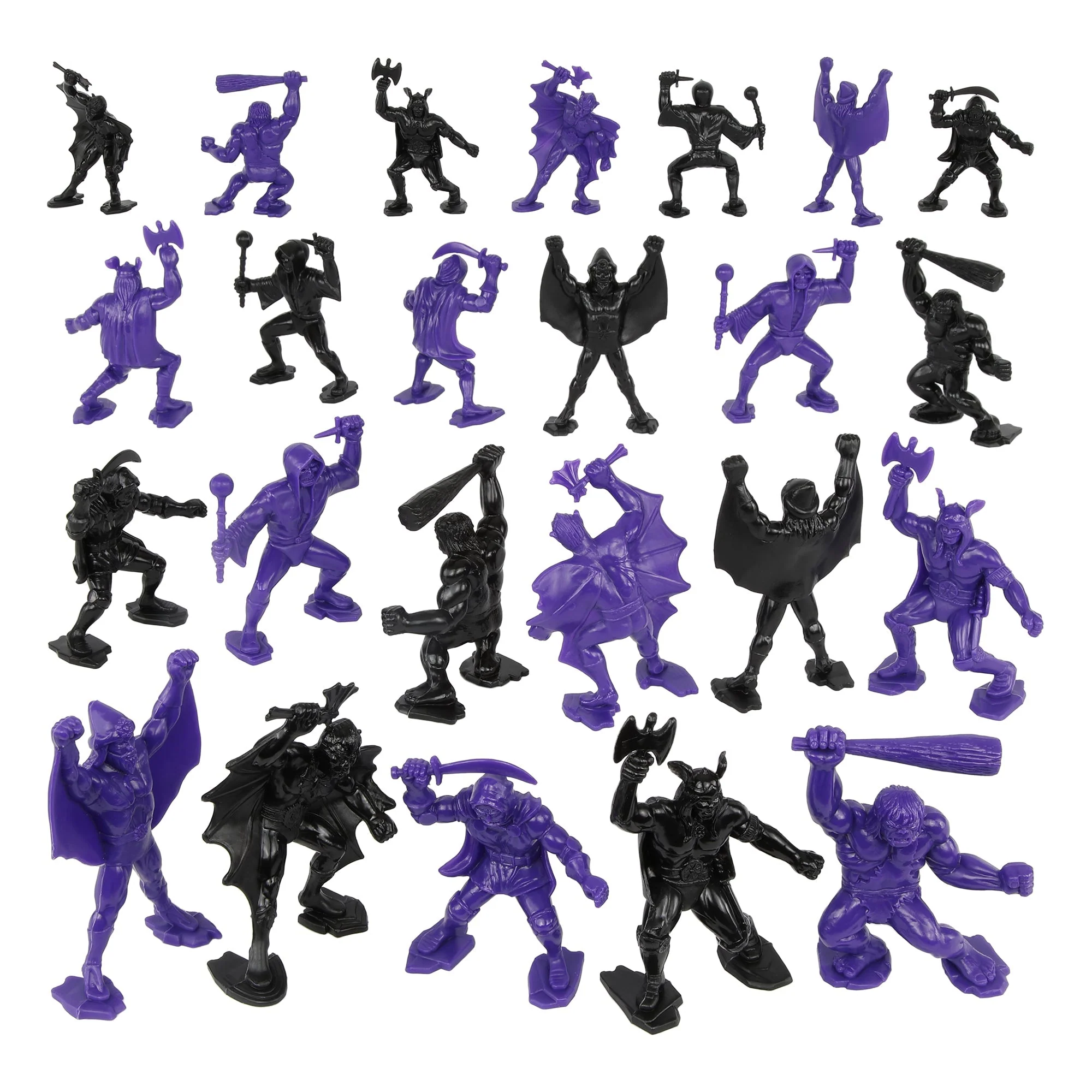 TimMee Legendary Battle Fantasy Figures - 3 inch Purple vs Black 24pc Set - USA - Image 5